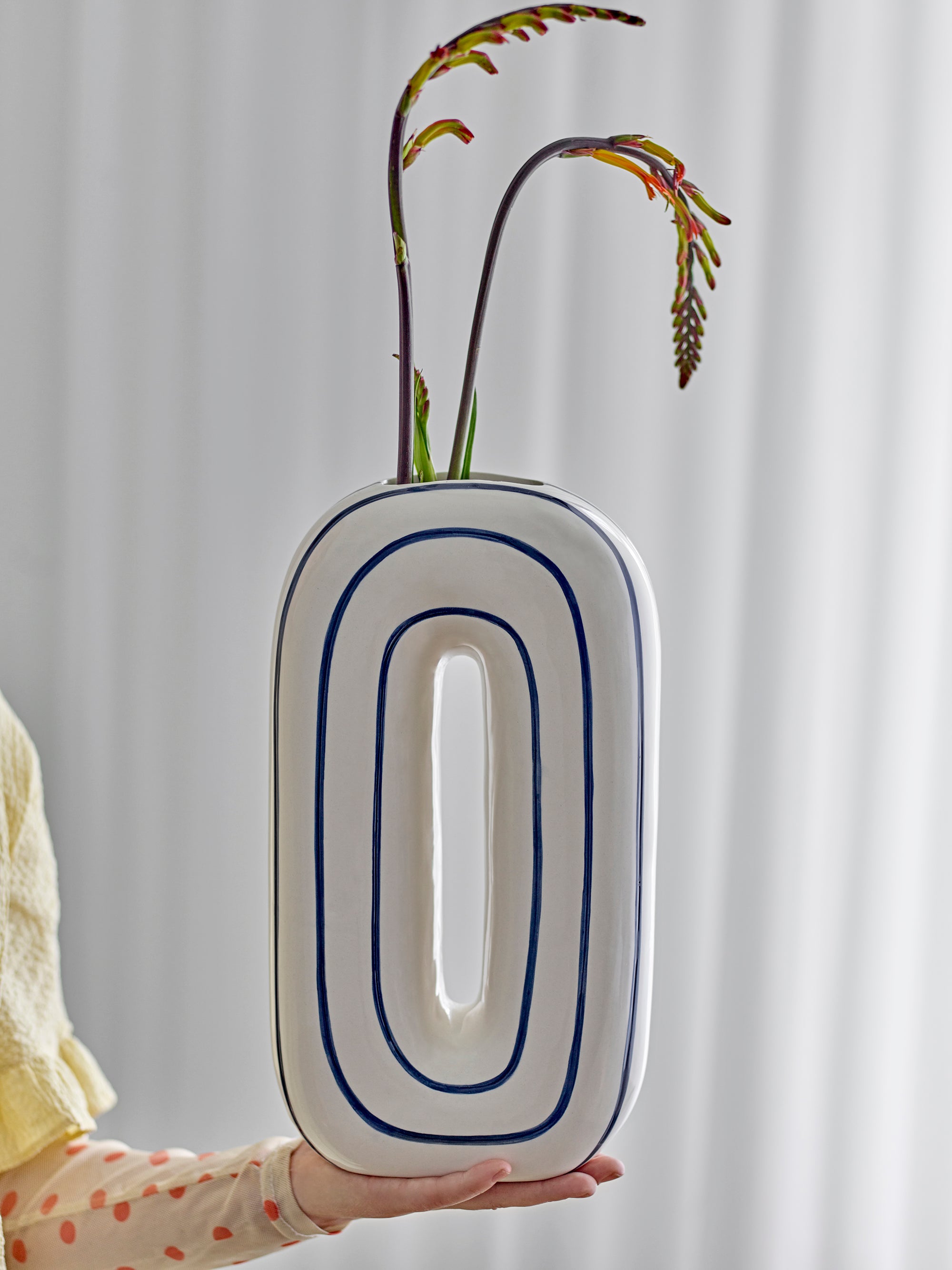 Bloomingville Mae Vas, Blå, Keramik