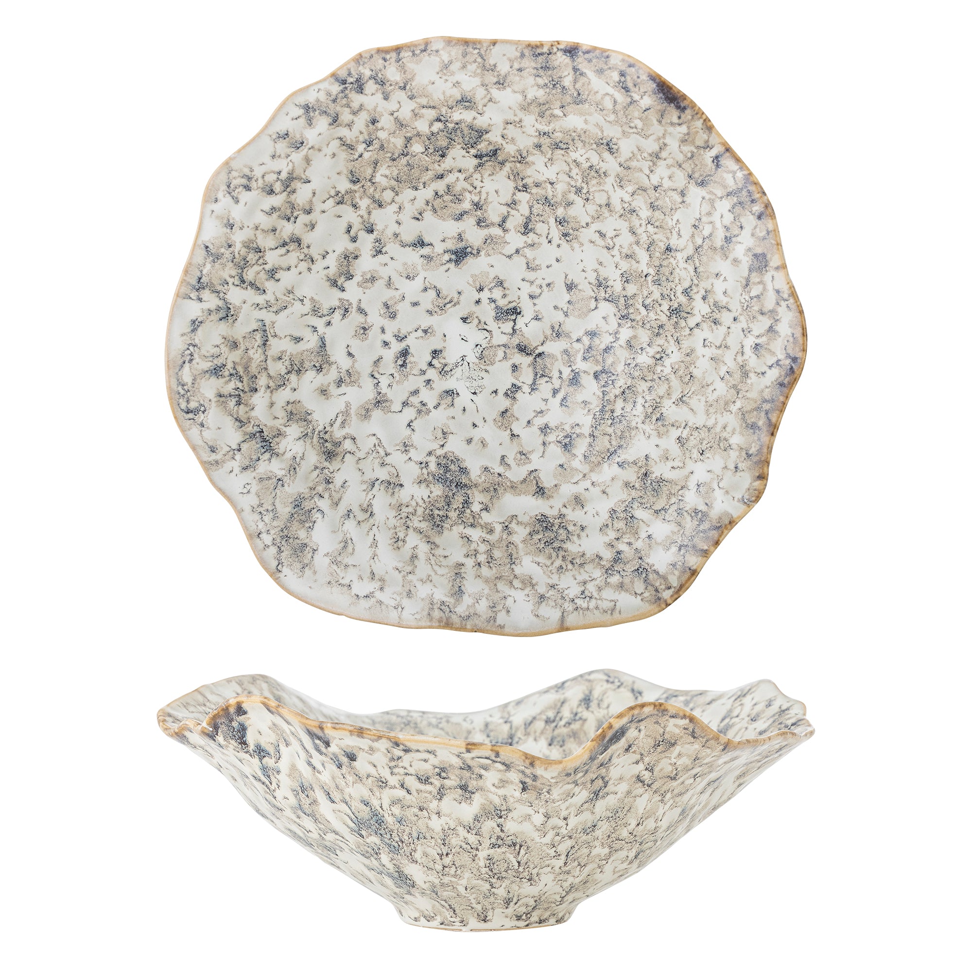 Bloomingville Lennon Skål, Grå, Stengods