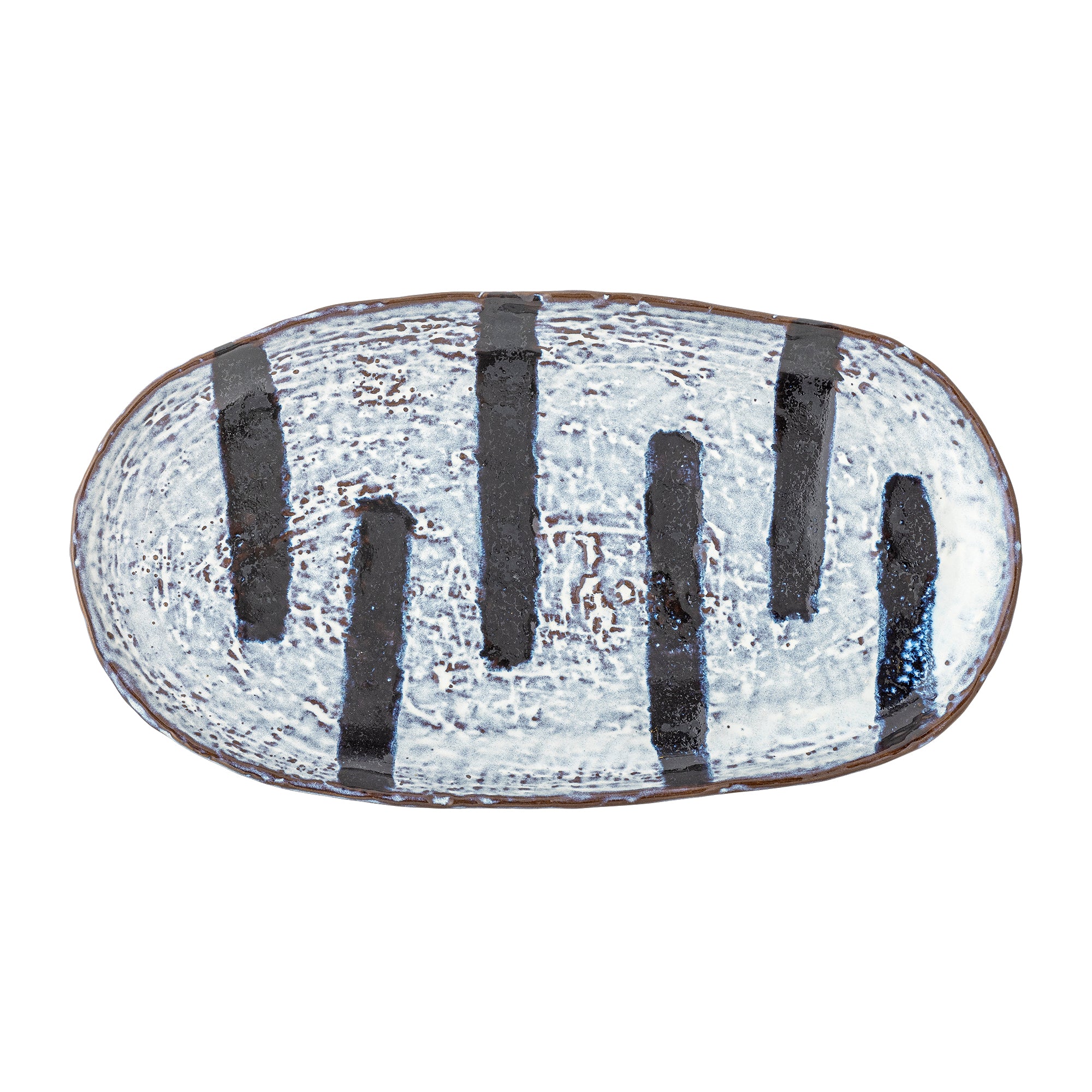 Bloomingville Ever Plate, Svart, Stengods