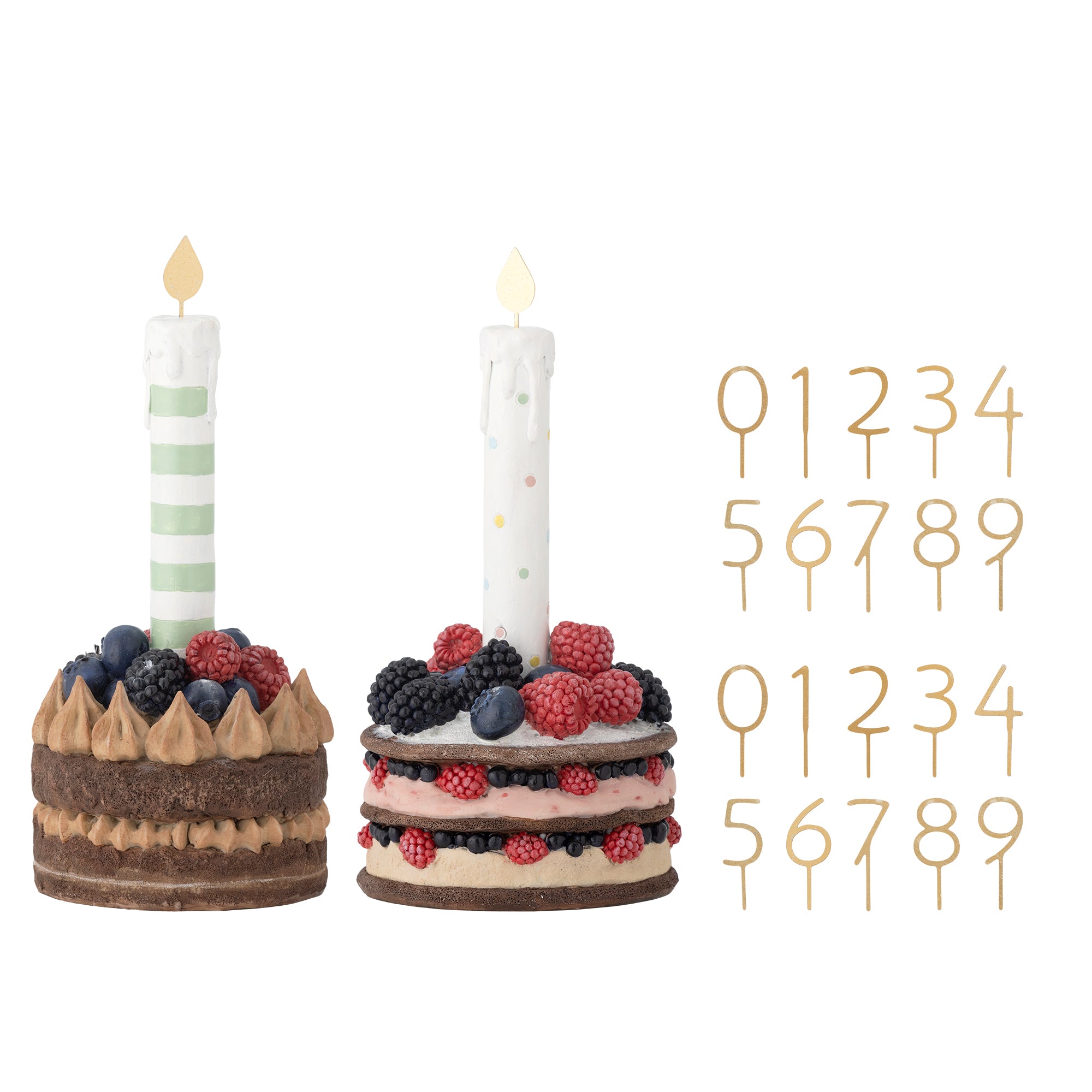 Bloomingville Hooray Födelsedagsdekoration, Flerfärgad, Polyresin