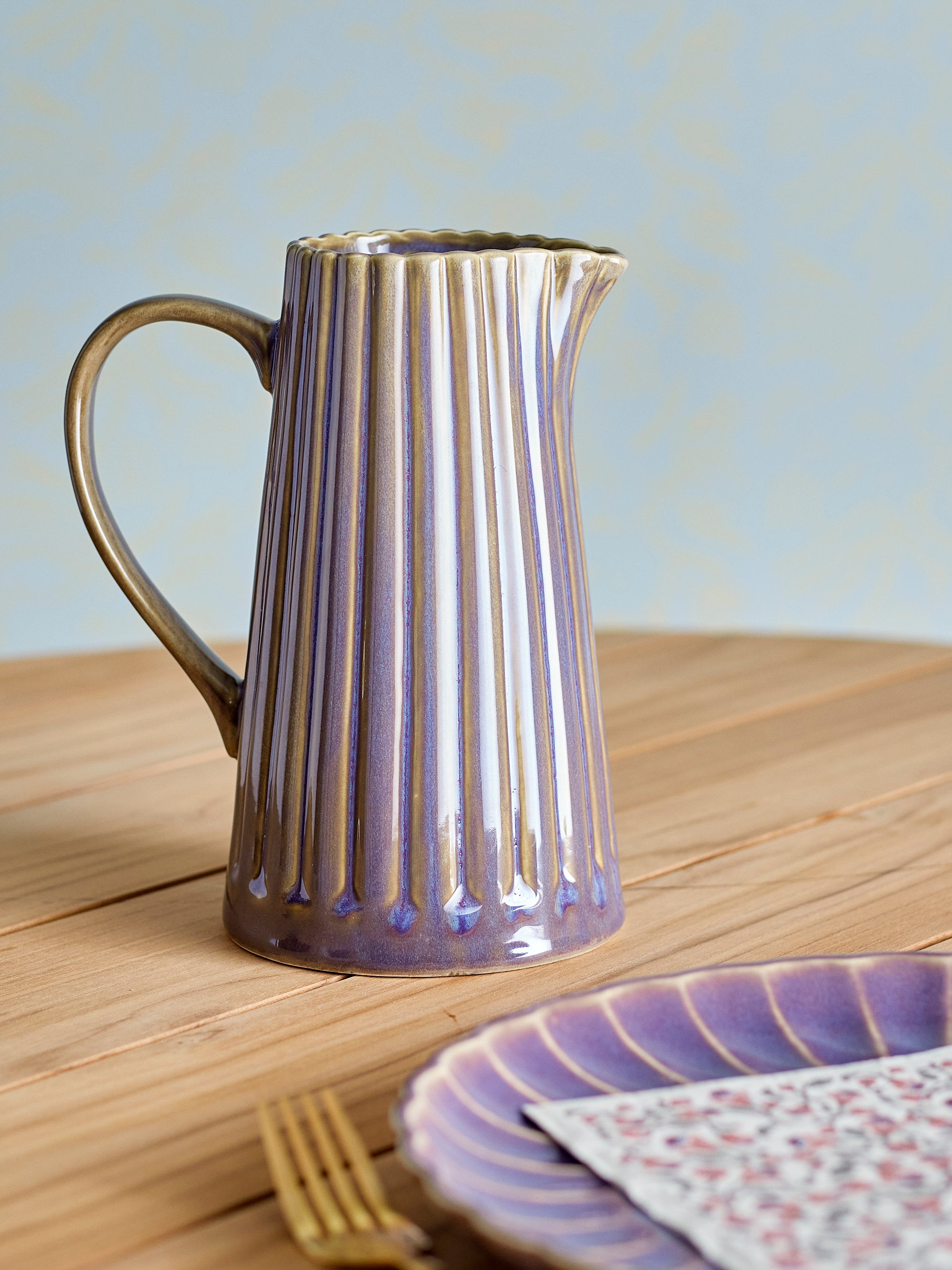 Bloomingville Latina Kanna, Lila, Stengods