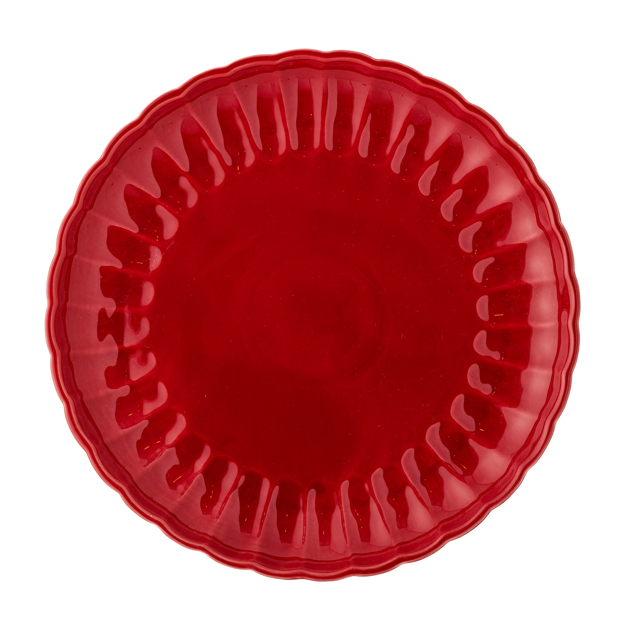 Bloomingville Latina Tallrik, Röd, Stengods