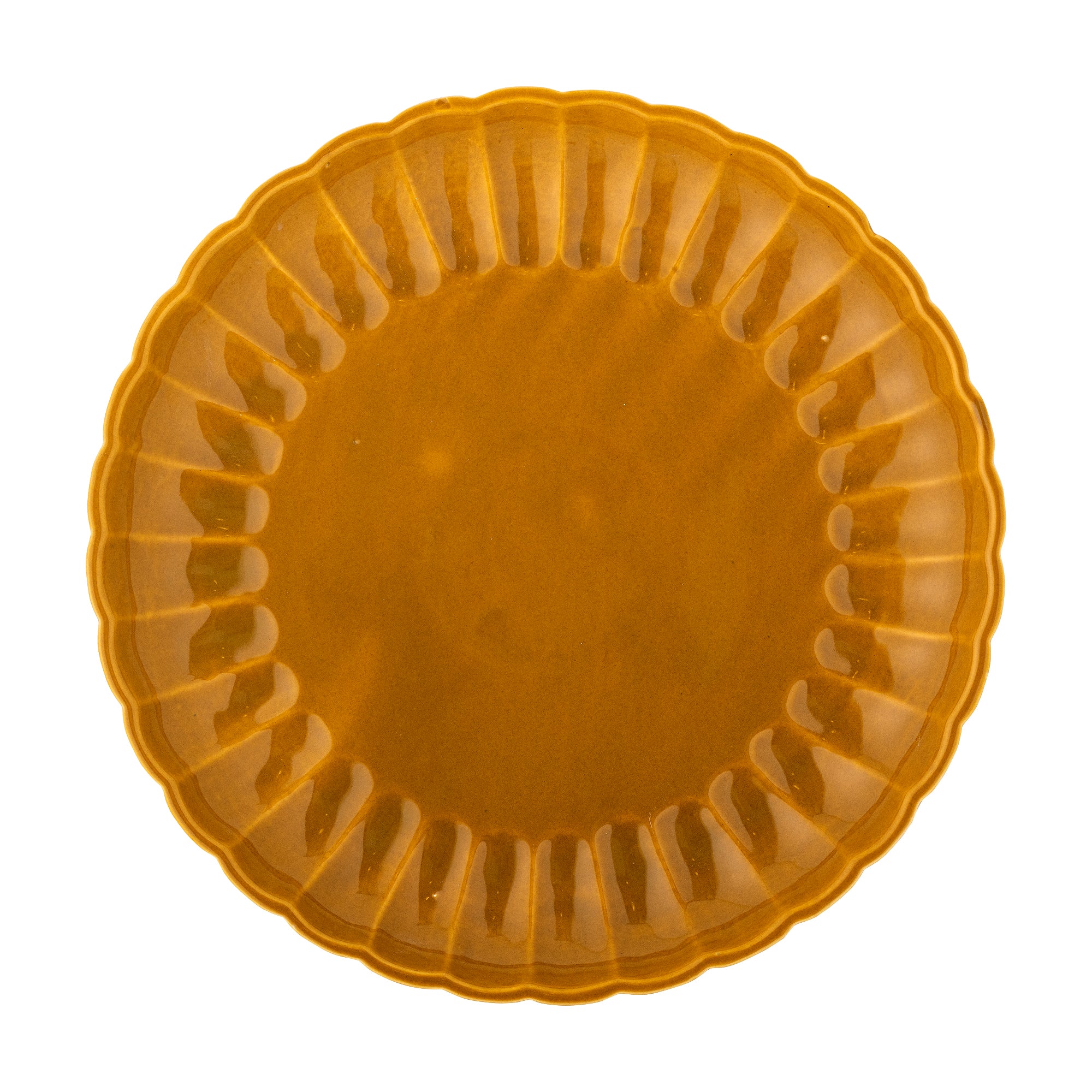 Bloomingville Latina Tallrik, Gul, Stengods