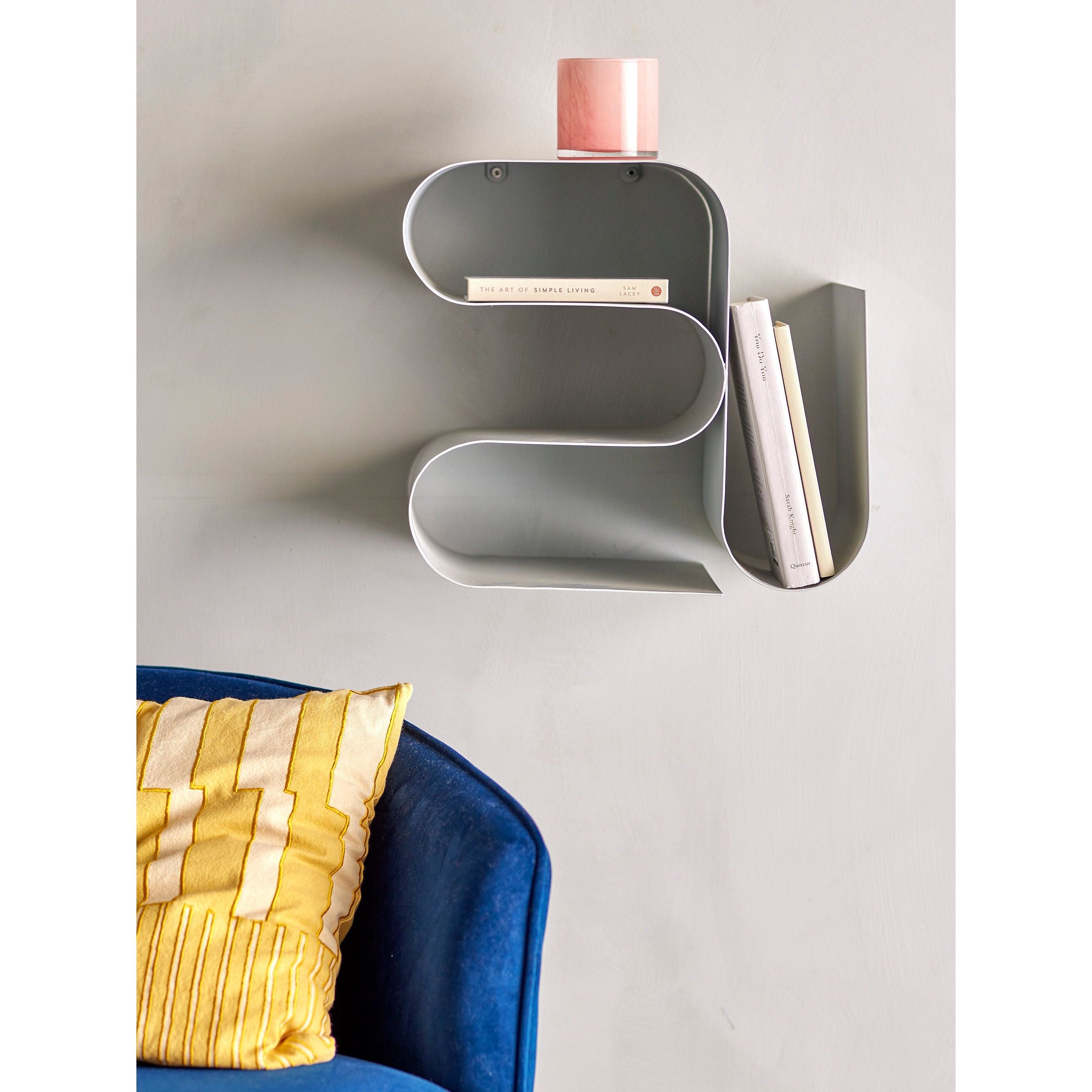 Bloomingville Berra Tidningshållare, Grå, Metall