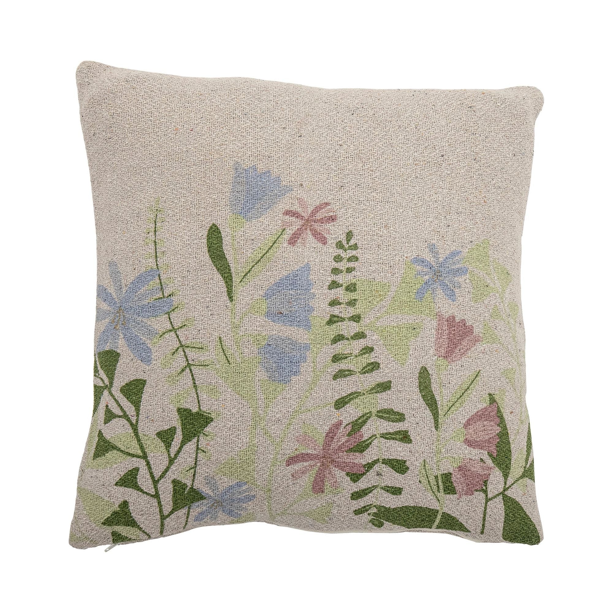 Bloomingville Nairn Kudde, Grön, Återvunnen Bomull