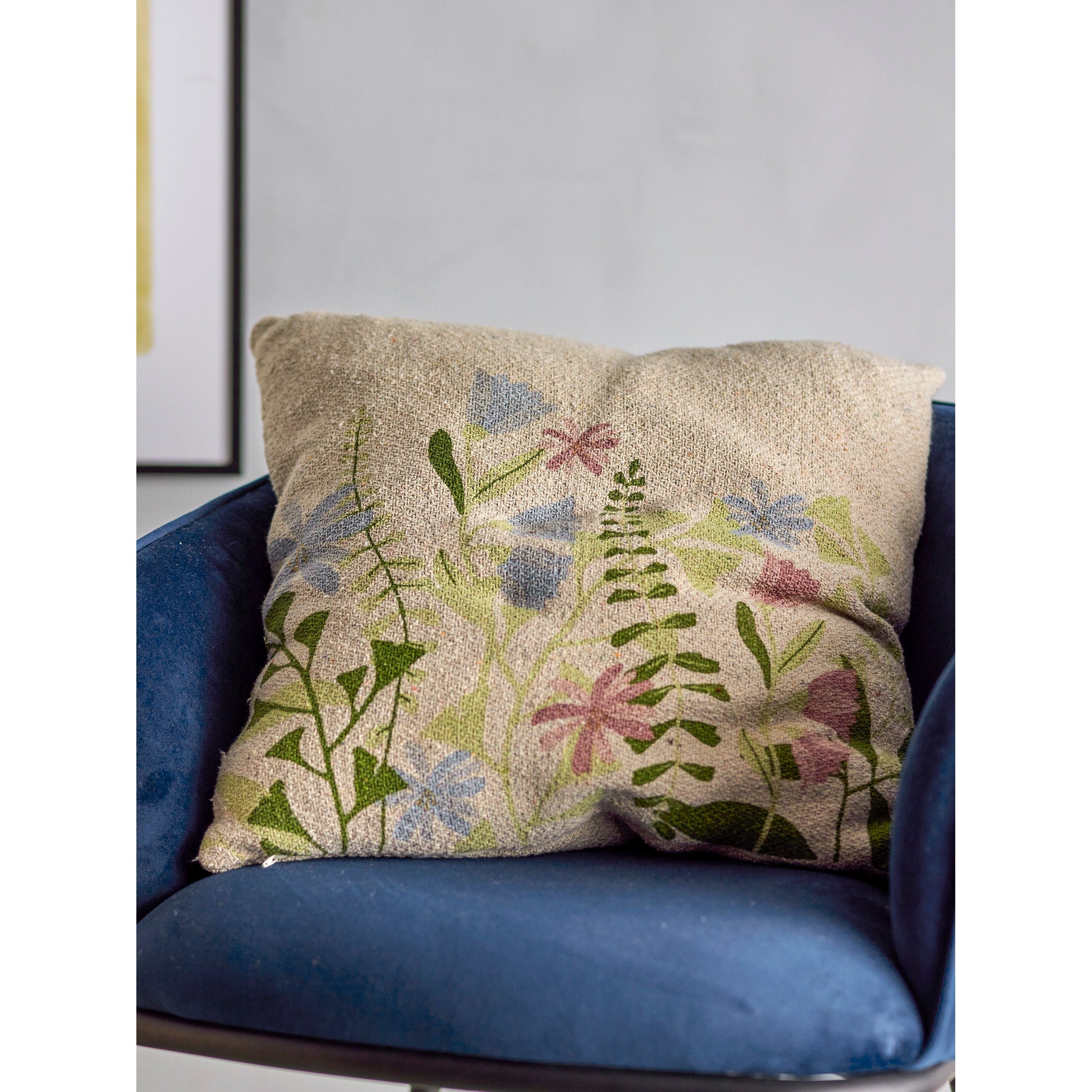 Bloomingville Nairn Kudde, Grön, Återvunnen Bomull