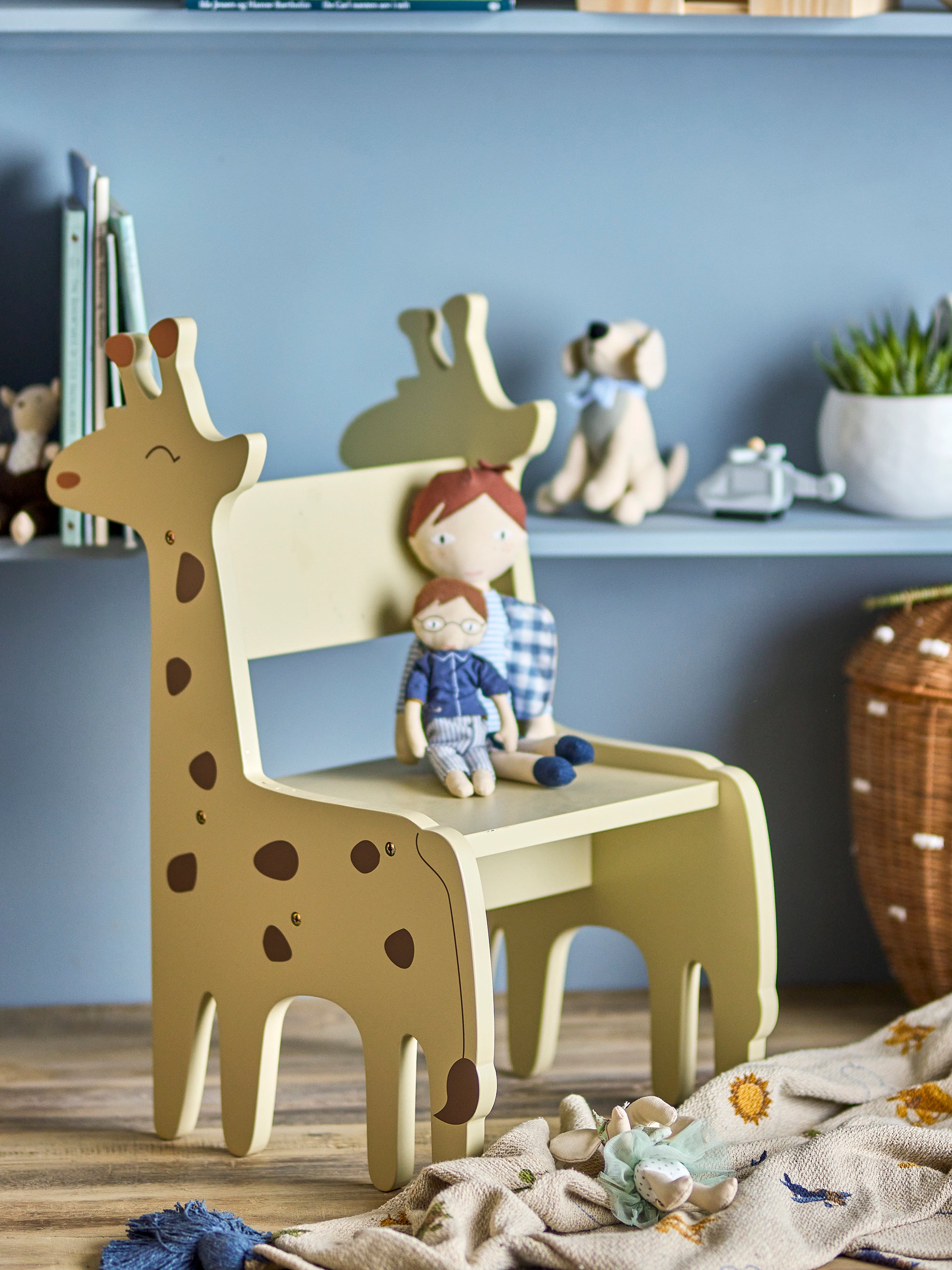 Bloomingville Mini Ibber Stol, Grå, FSC®100%, MDF