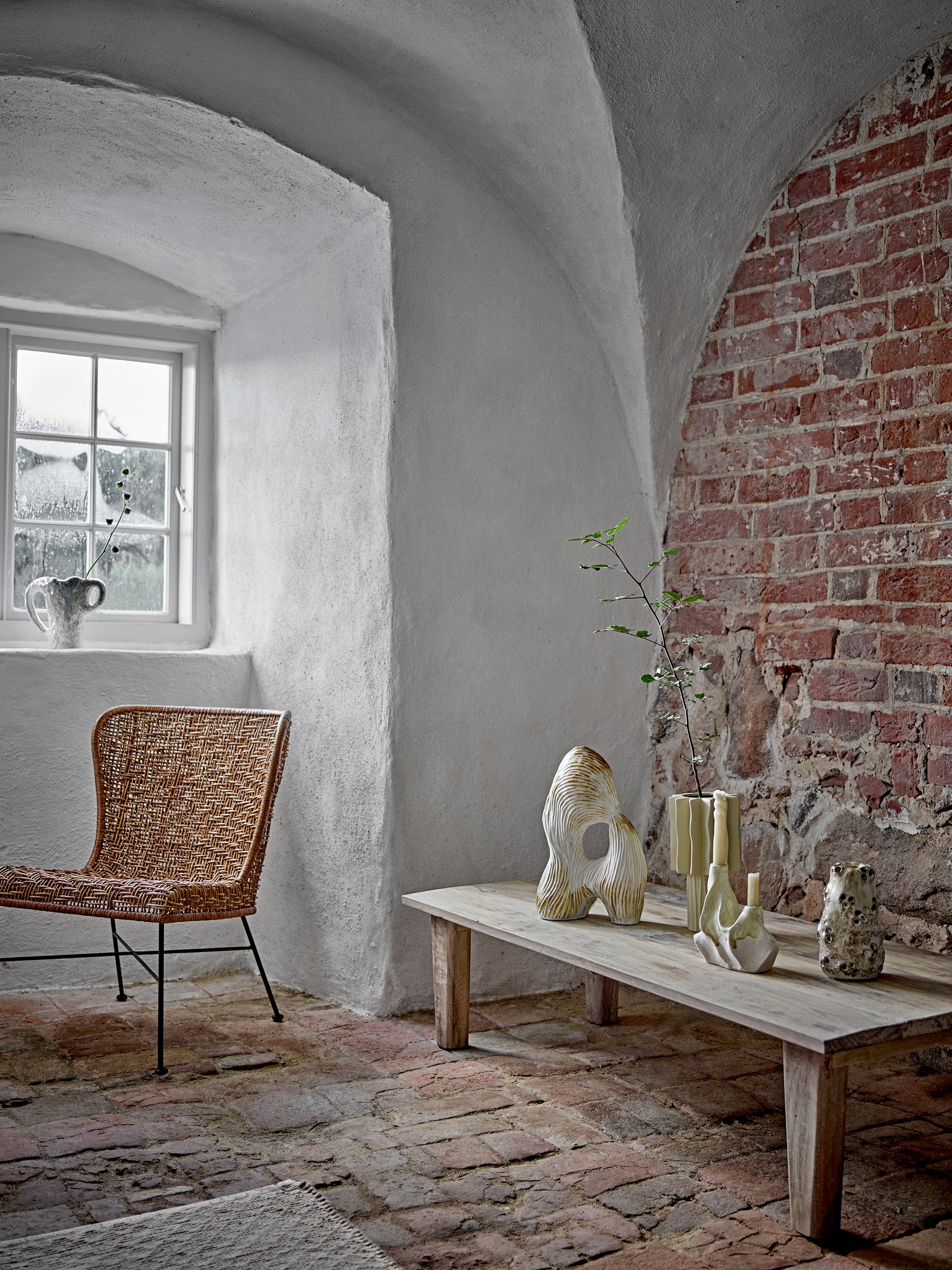 Bloomingville Eviella Deco, Natur, Stengods