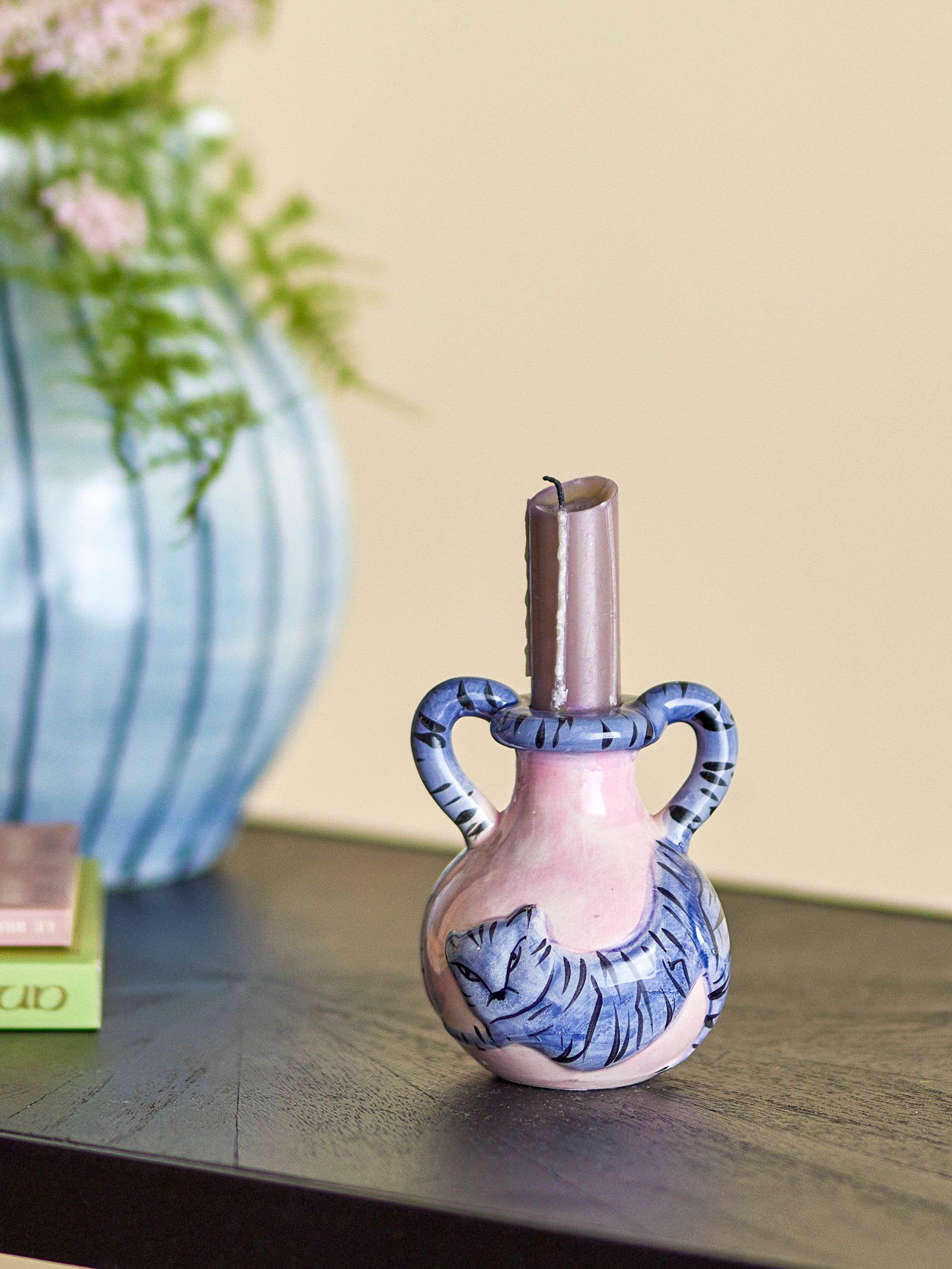 Bloomingville Ryker Ljushållare, Multi, Stengods