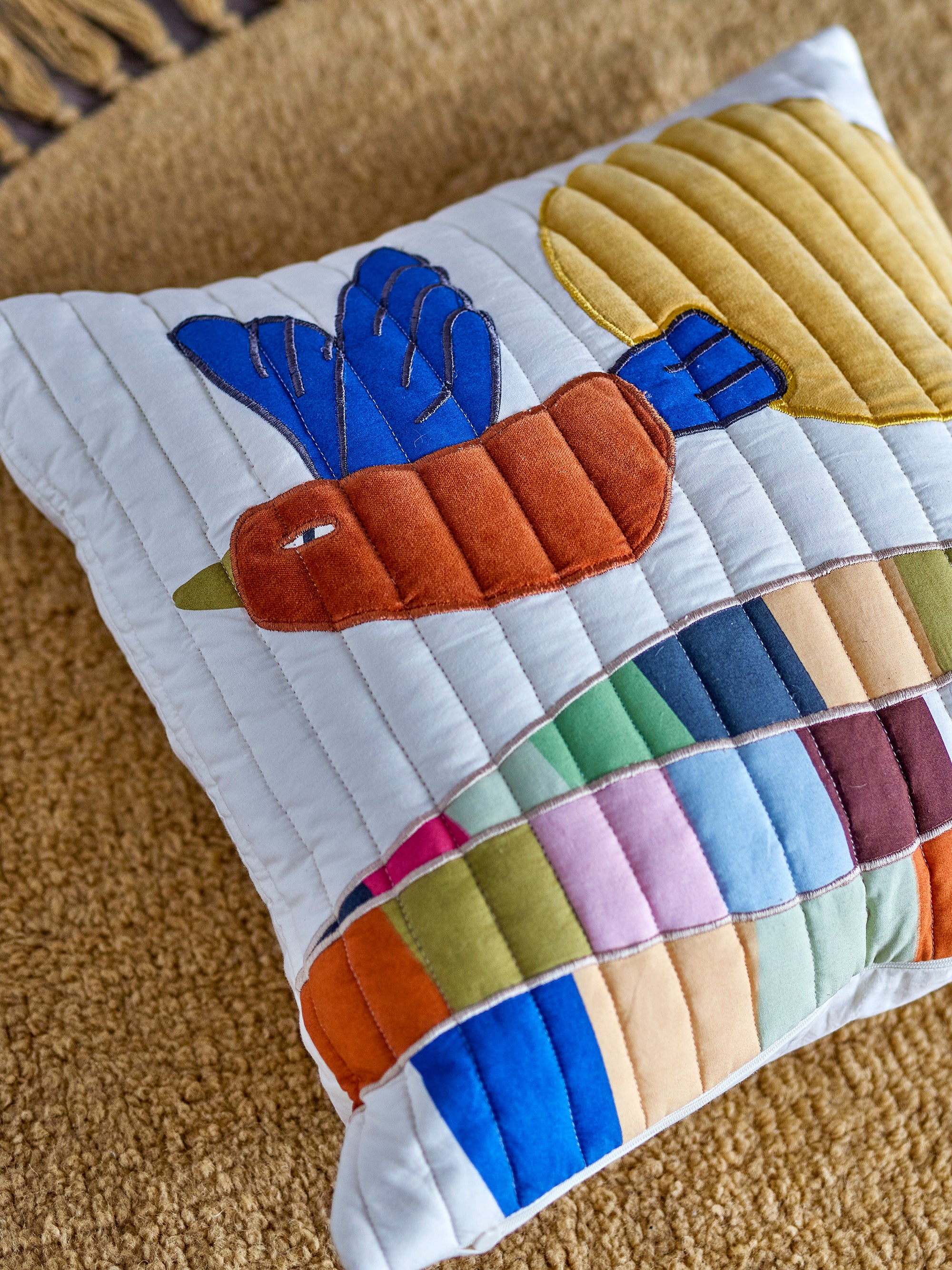 Bloomingville Mini Colorine Kudde, Natur, Bomull