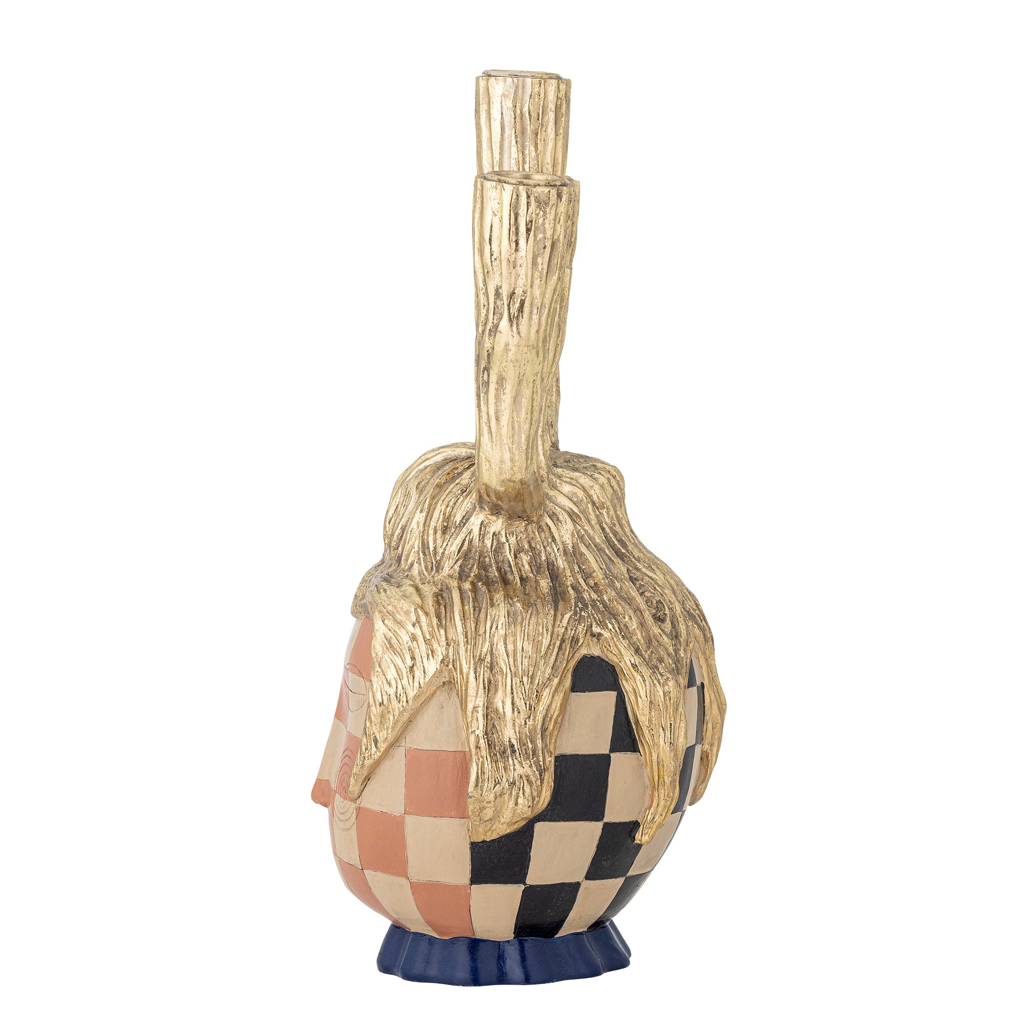 Bloomingville Medusa Ljuslykta, Guld, Polyresin