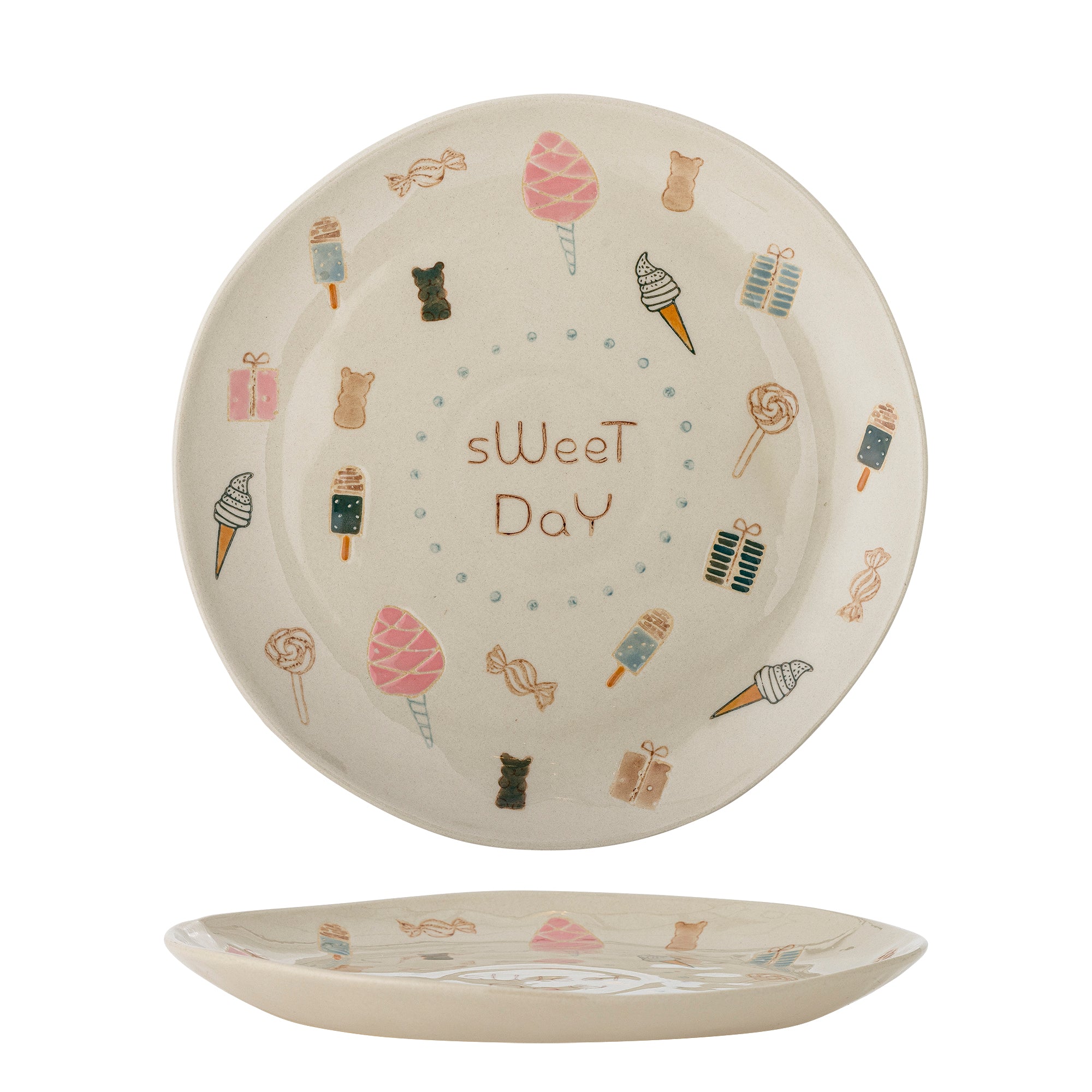 Bloomingville Mini Sweets Plate, Multi, Stengods