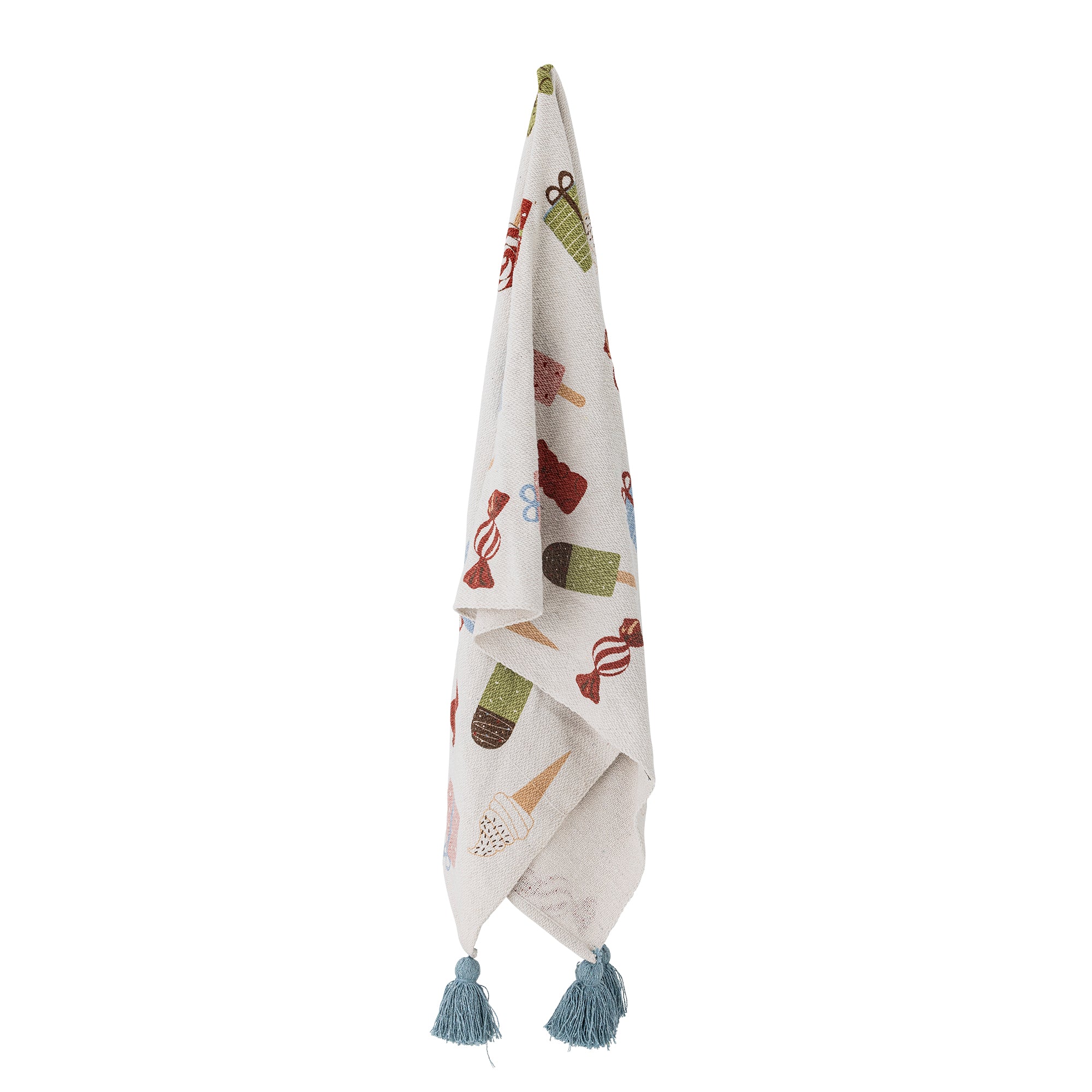 Bloomingville Mini Sweets Pläd, Multi, Återvunnen Bomull