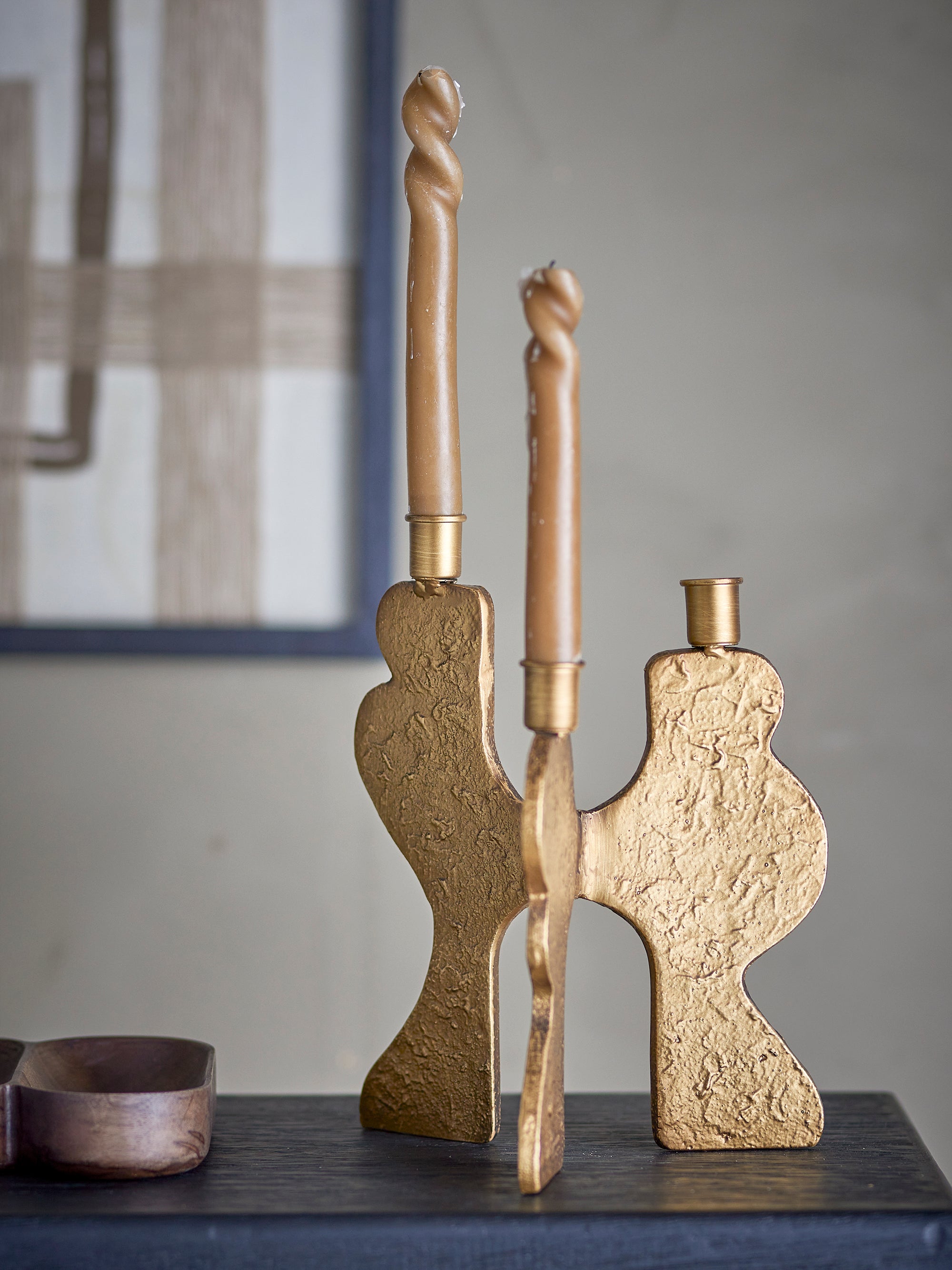 Bloomingville Lux Ljusstake, Guld, Metall