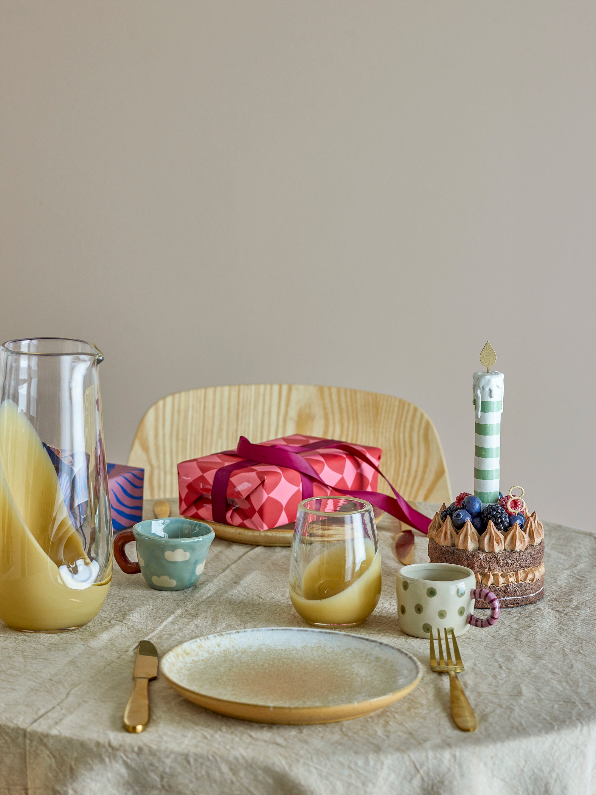 Bloomingville Mini Nini Kopp, Blå, Stengods