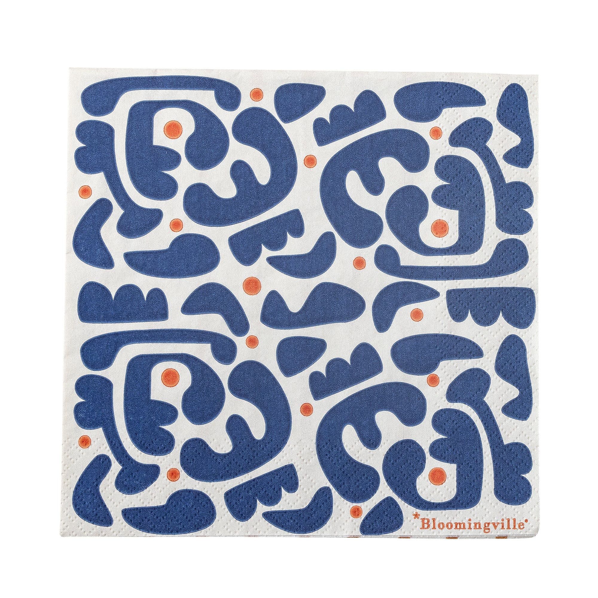 Bloomingville Eviaya Servett, Blå, FSC® Mix, Papper