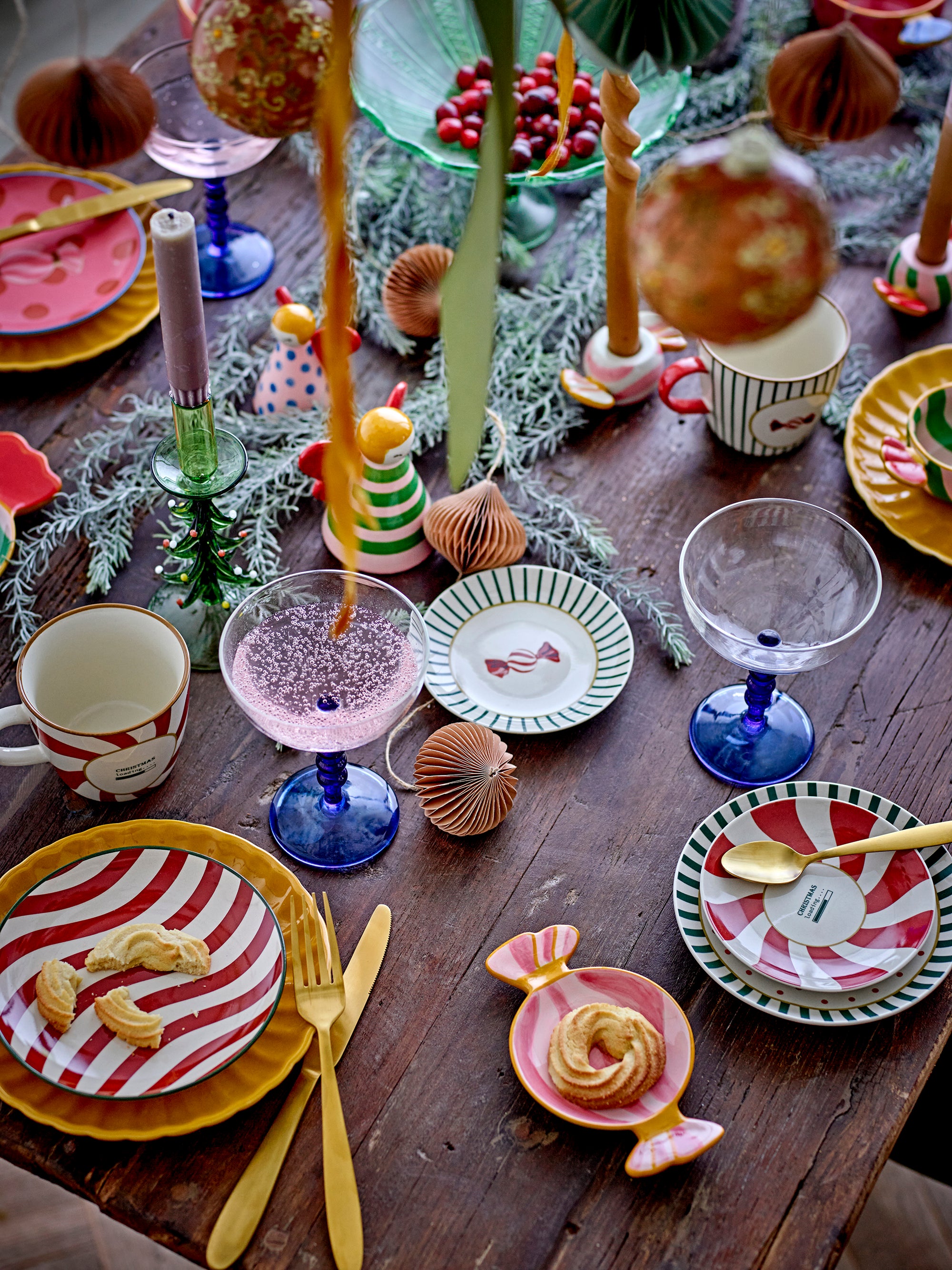 Bloomingville Caramella Tallrik, Multi, Stengods