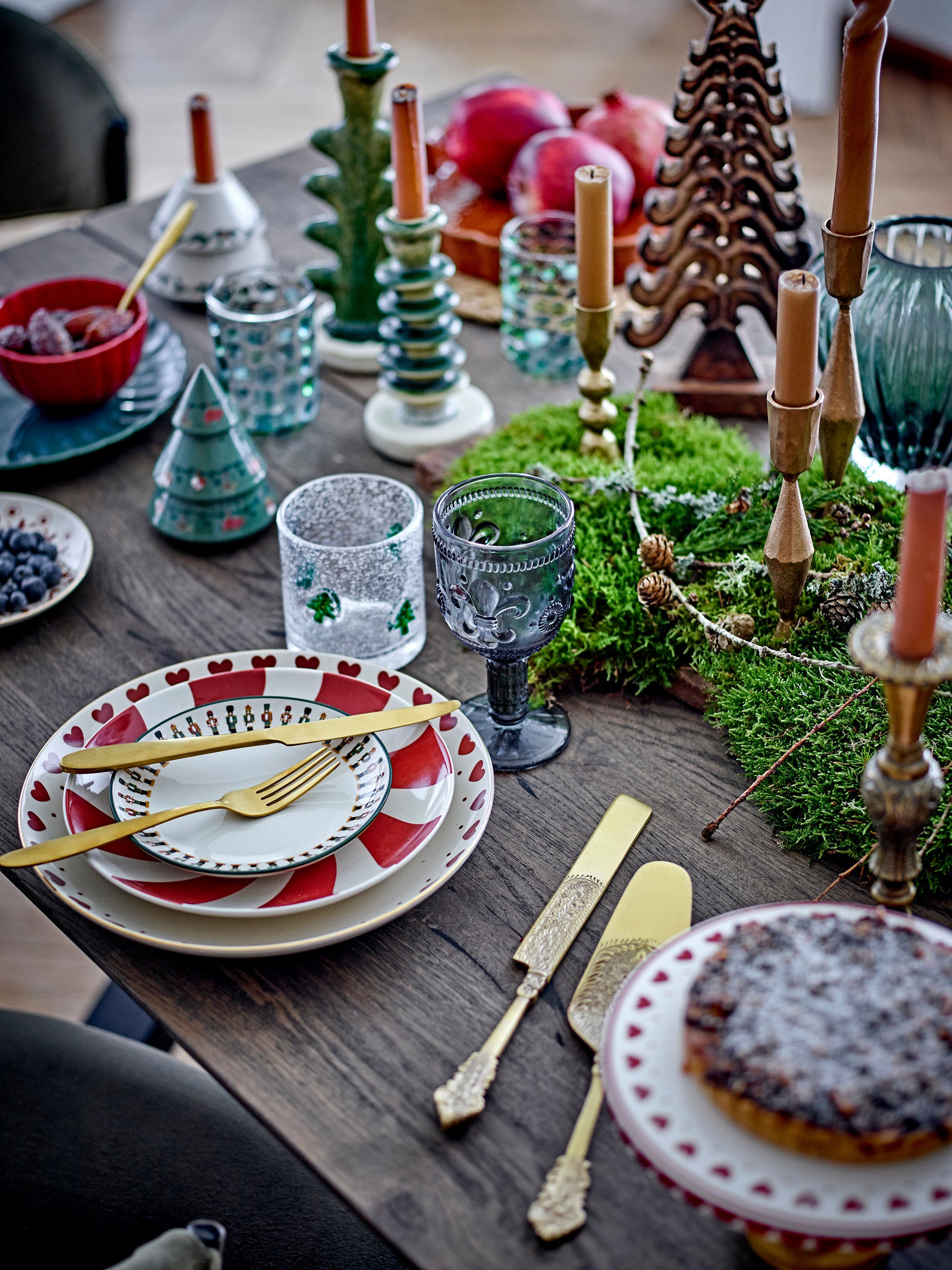 Bloomingville Jolly Tallrik, Flerfärgad, Stengods