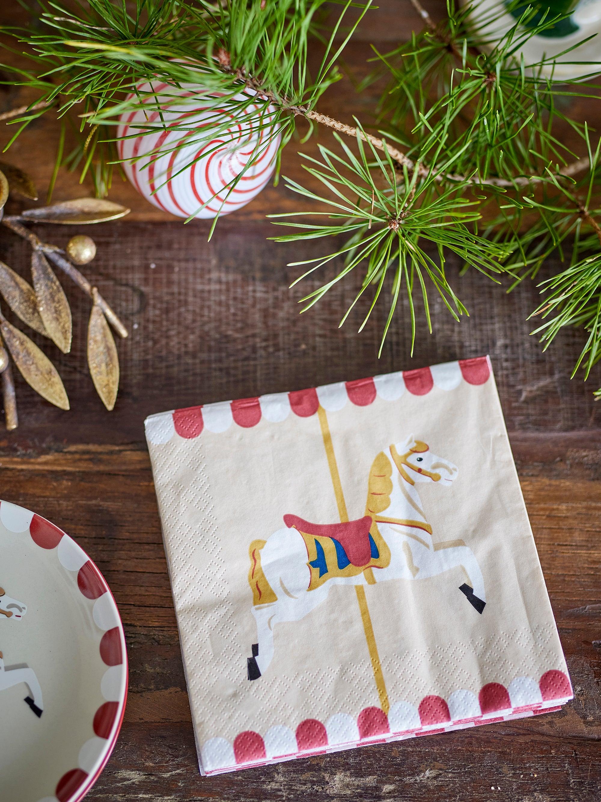 Bloomingville Merry-go-round Servett, Flerfärgad, FSC®Mix, Papper