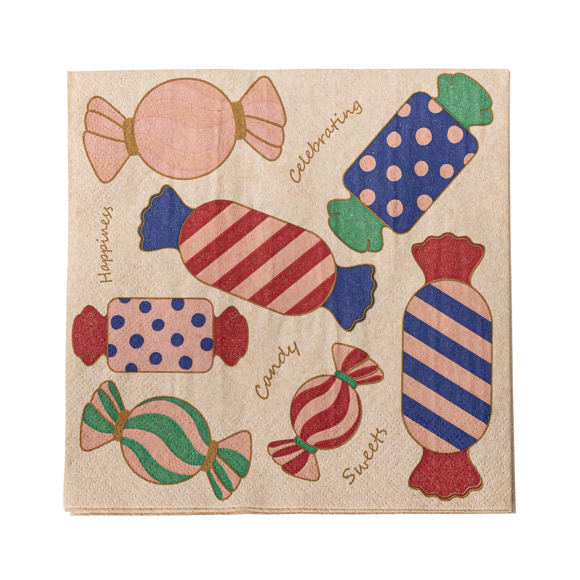 Bloomingville Caramella Servett, Multi, FSC®Återvunnet, Papper