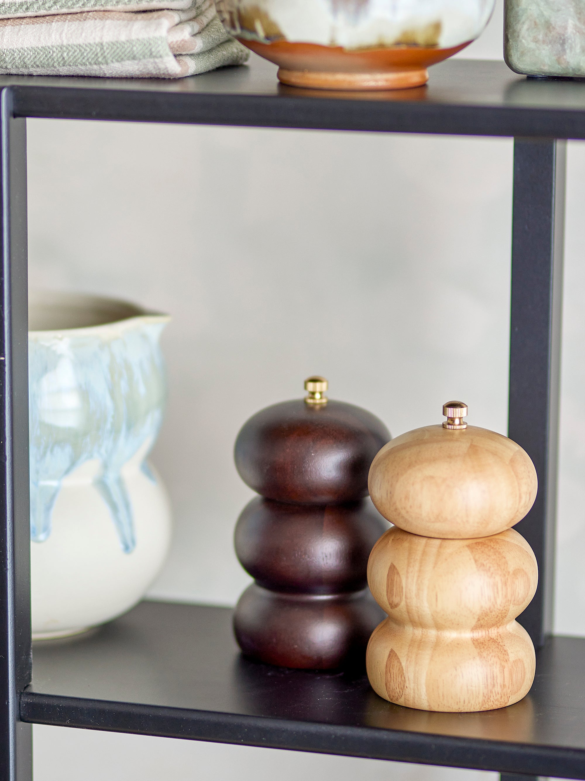 Bloomingville Marge Salt- och pepparkvarn, Natur, Gummiträ