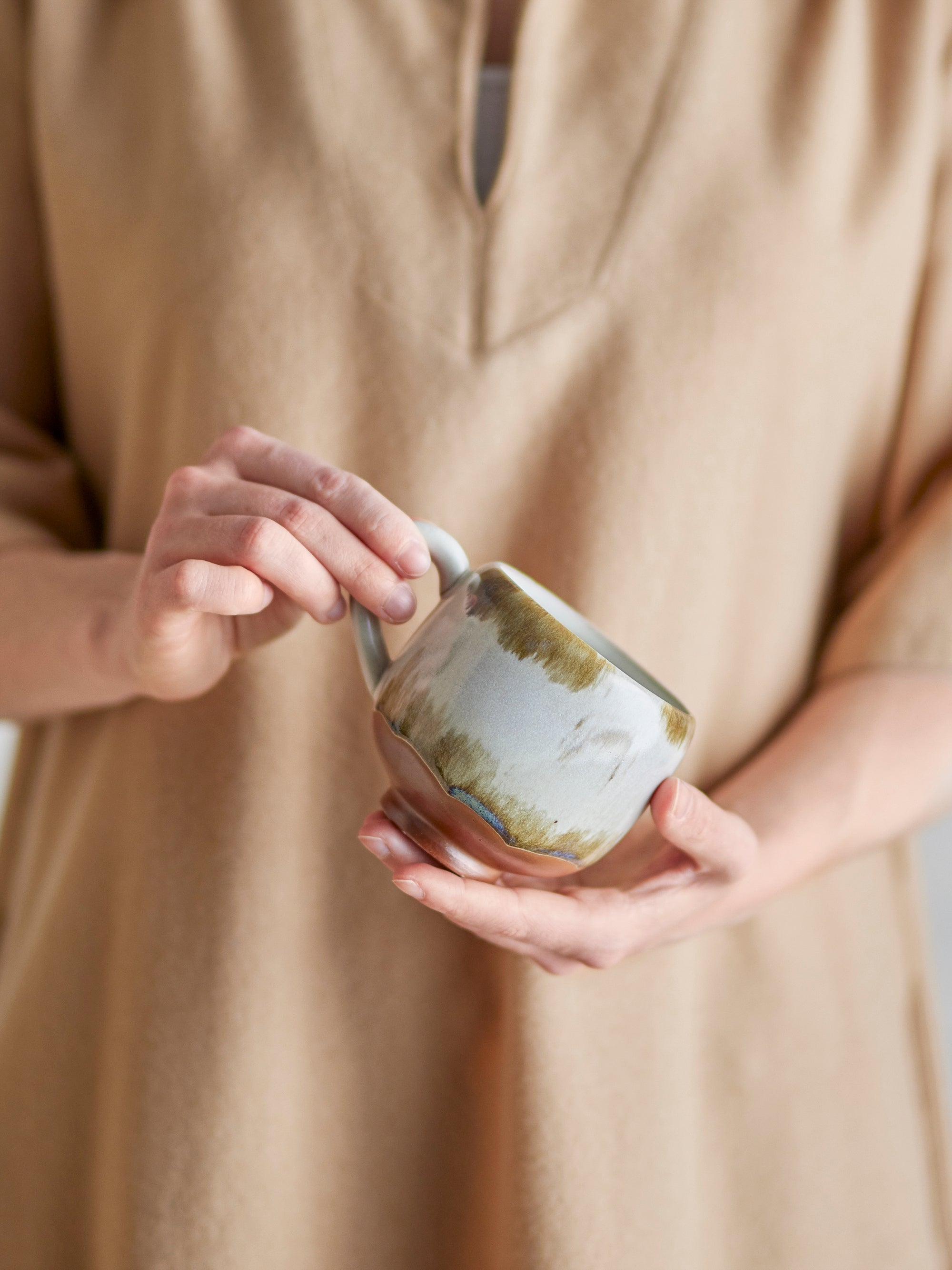 Bloomingville Jade Cup, Natur, Stengods