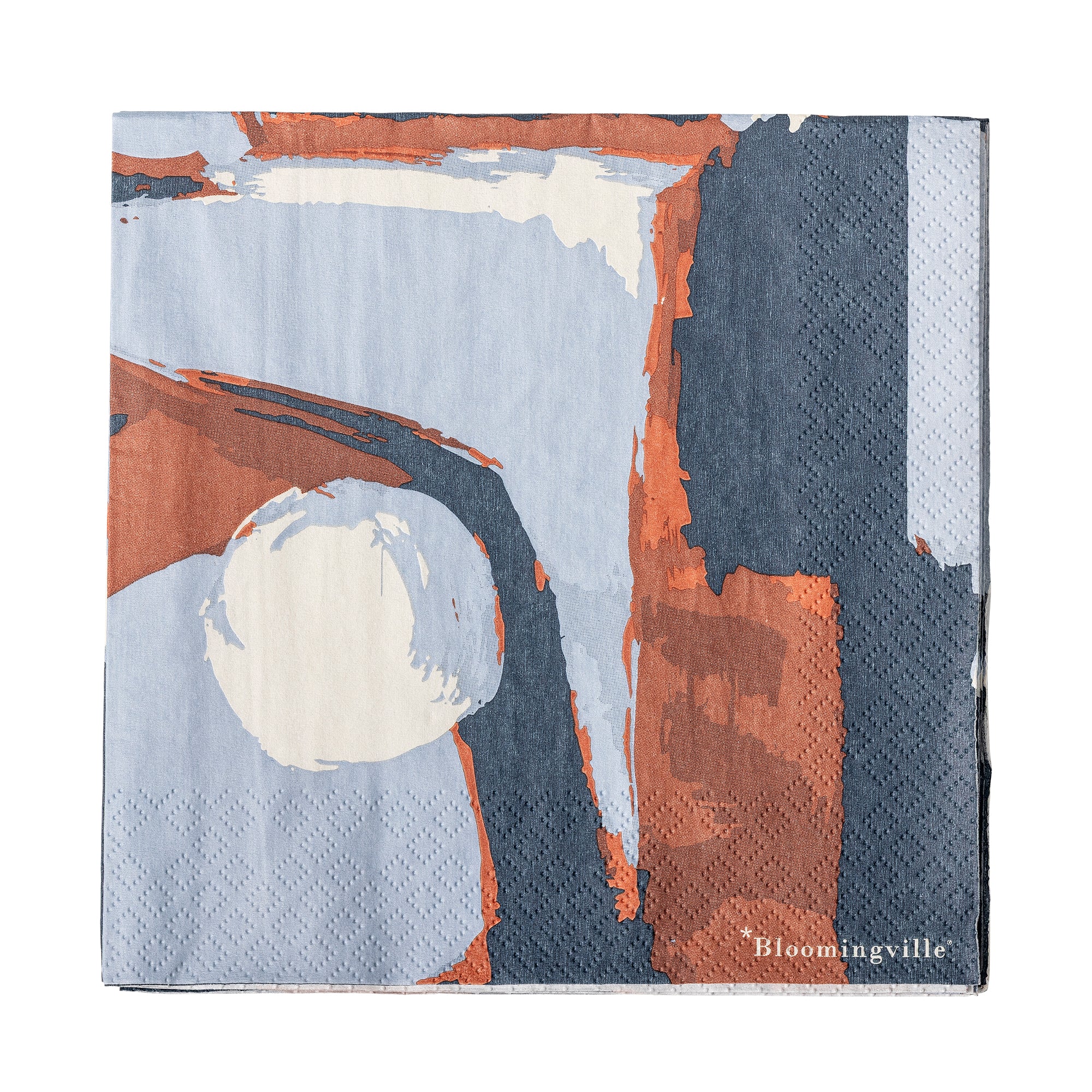 Bloomingville Arty Servett, Blå, FSC® Mix, Papper