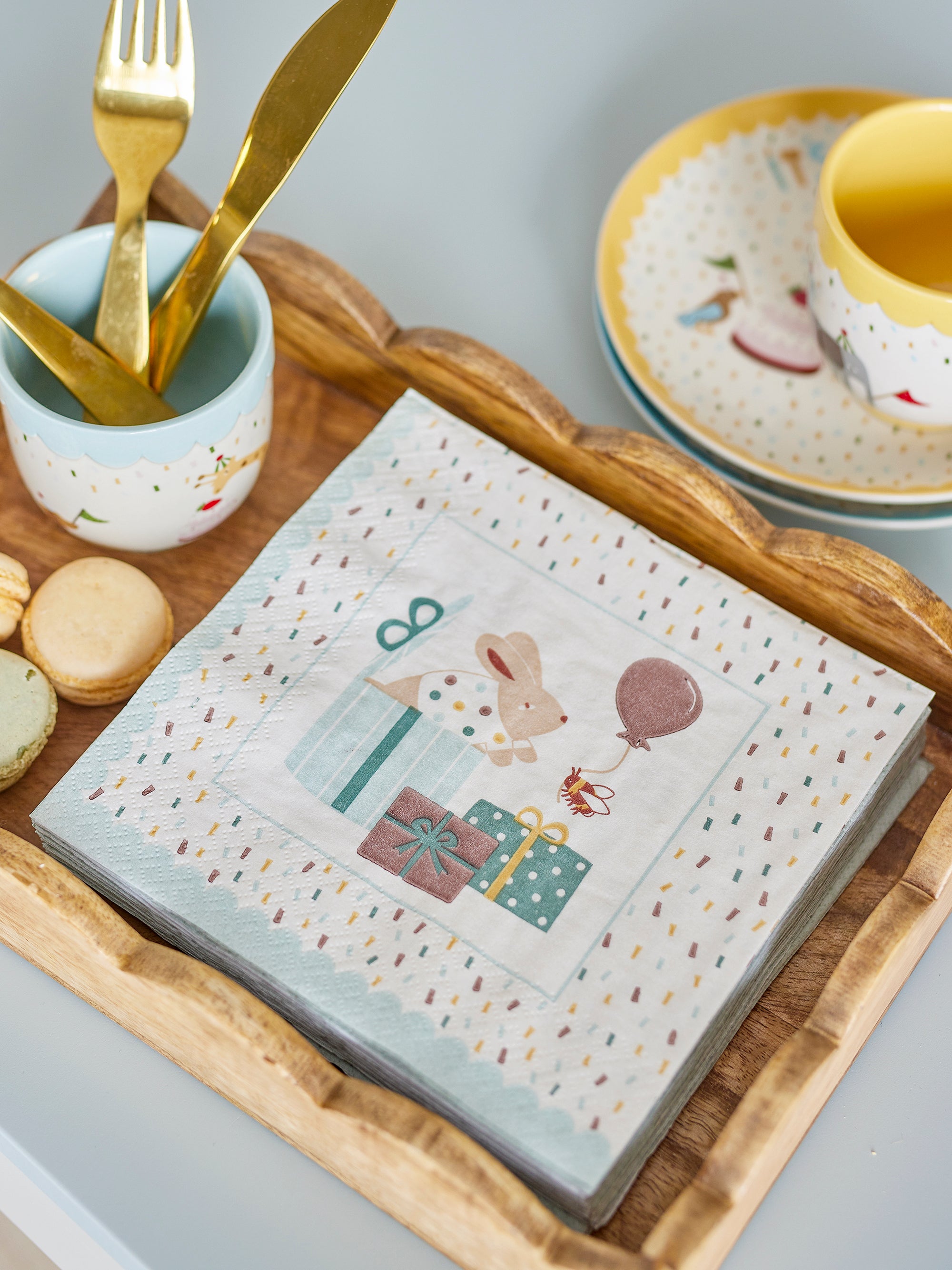 Bloomingville Mini Celebrate Servett, Blå, FSC® Mix, Papper