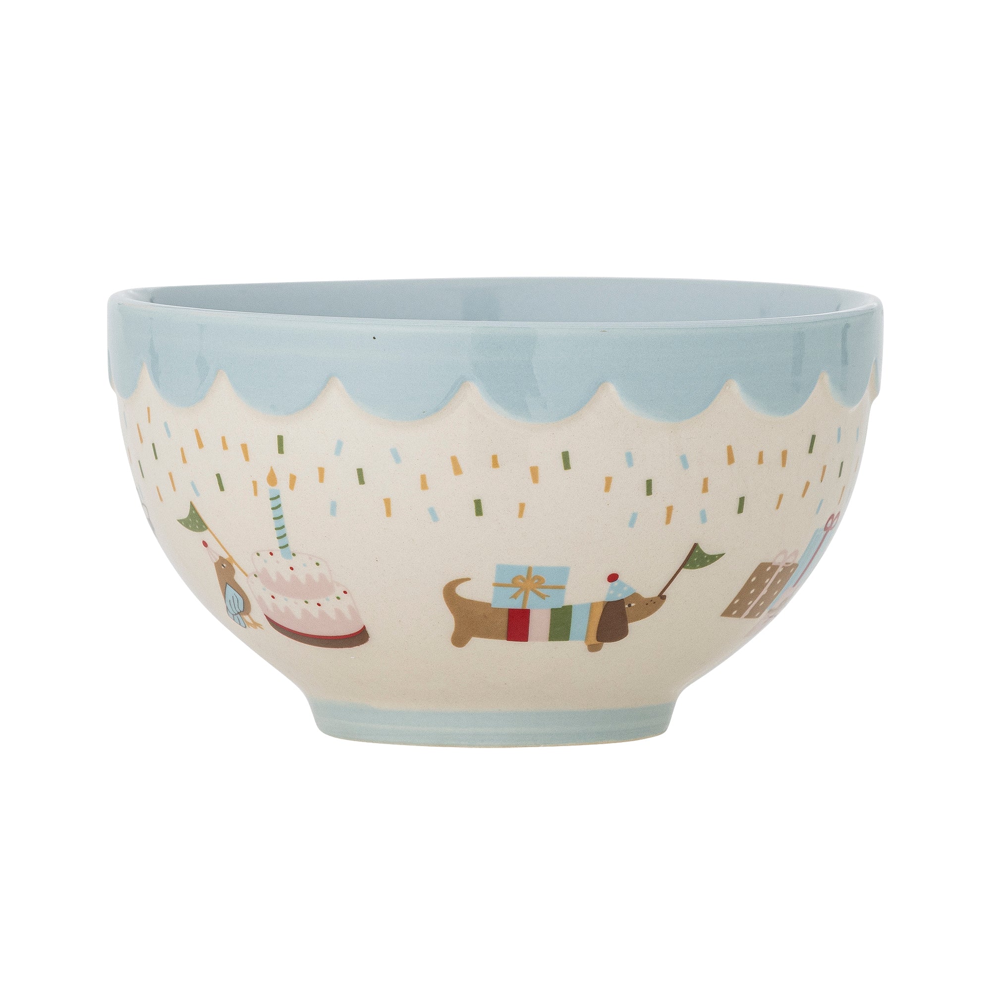 Bloomingville Mini Celebrate Skål, Blå, Stengods