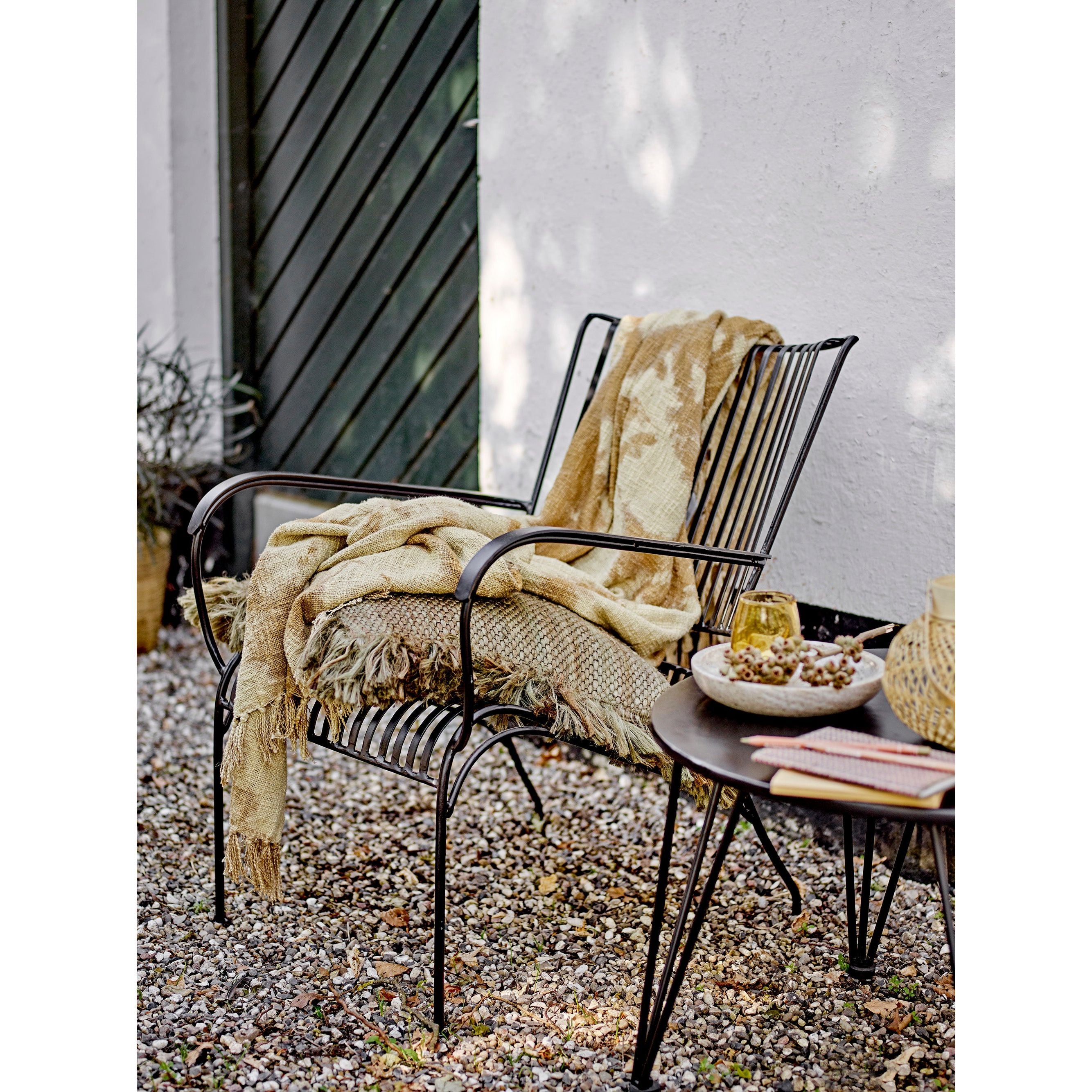 Bloomingville Marley Loungestol, Svart, Metall