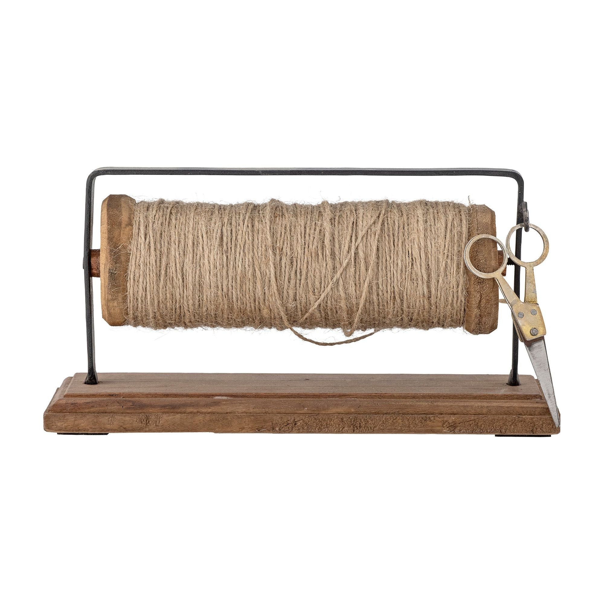 Bloomingville Barni Bobbin med jute & sax, brun, återvunnet trä