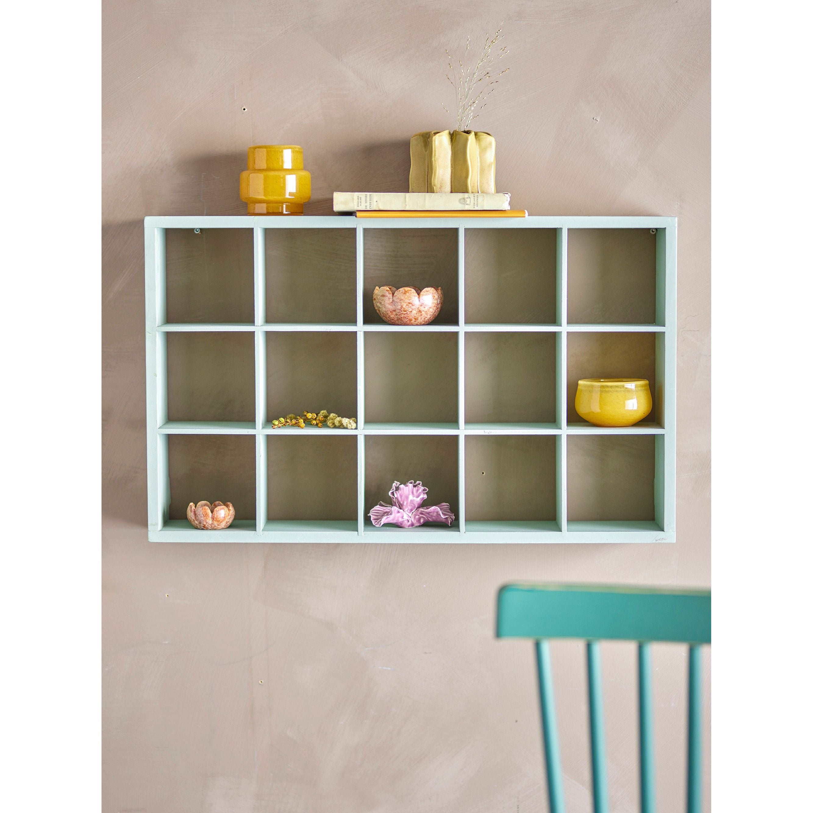 Creative Collection Preston Hylla, Grön, Furuwood