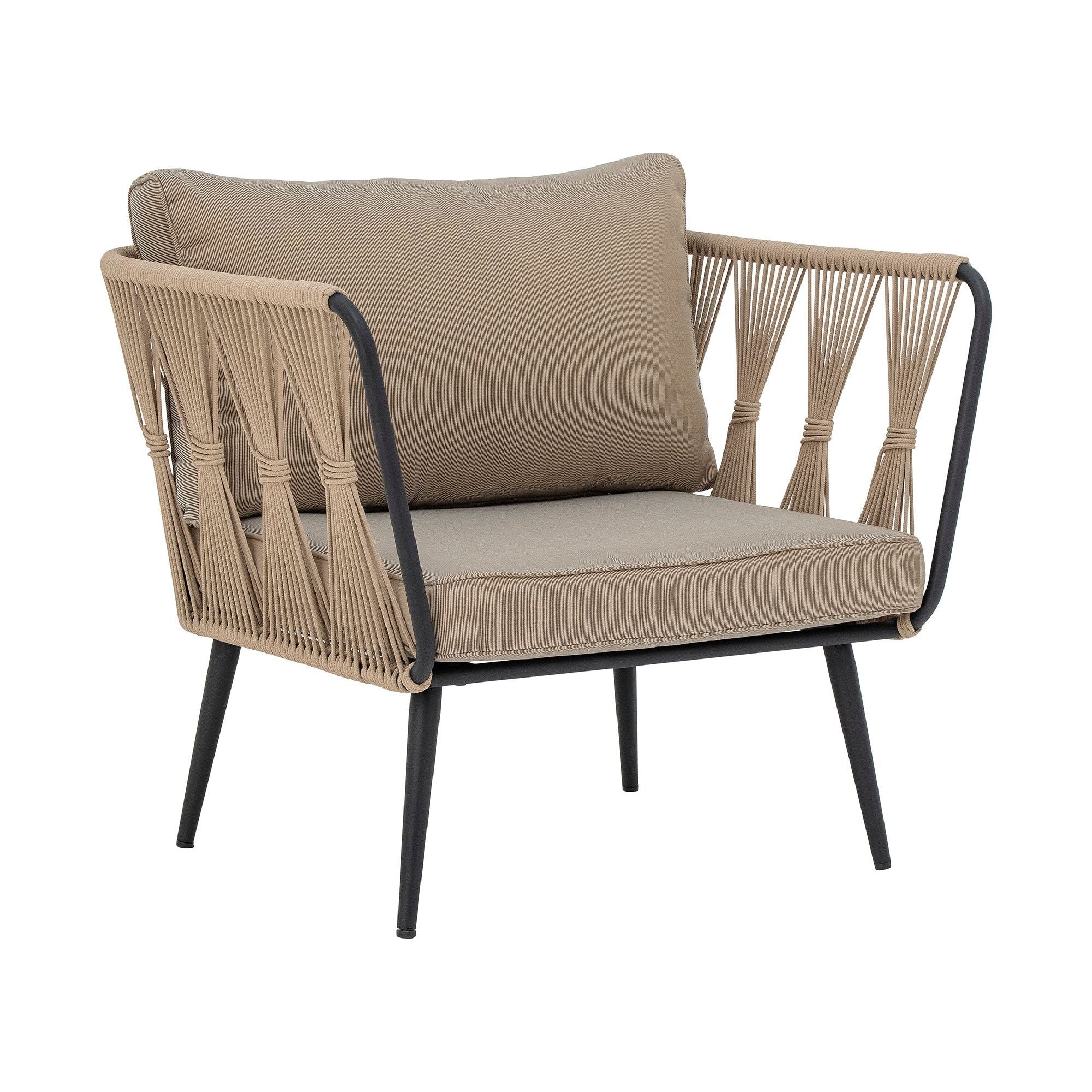 Bloomingville Pavone Loungestol, Brun, Metall