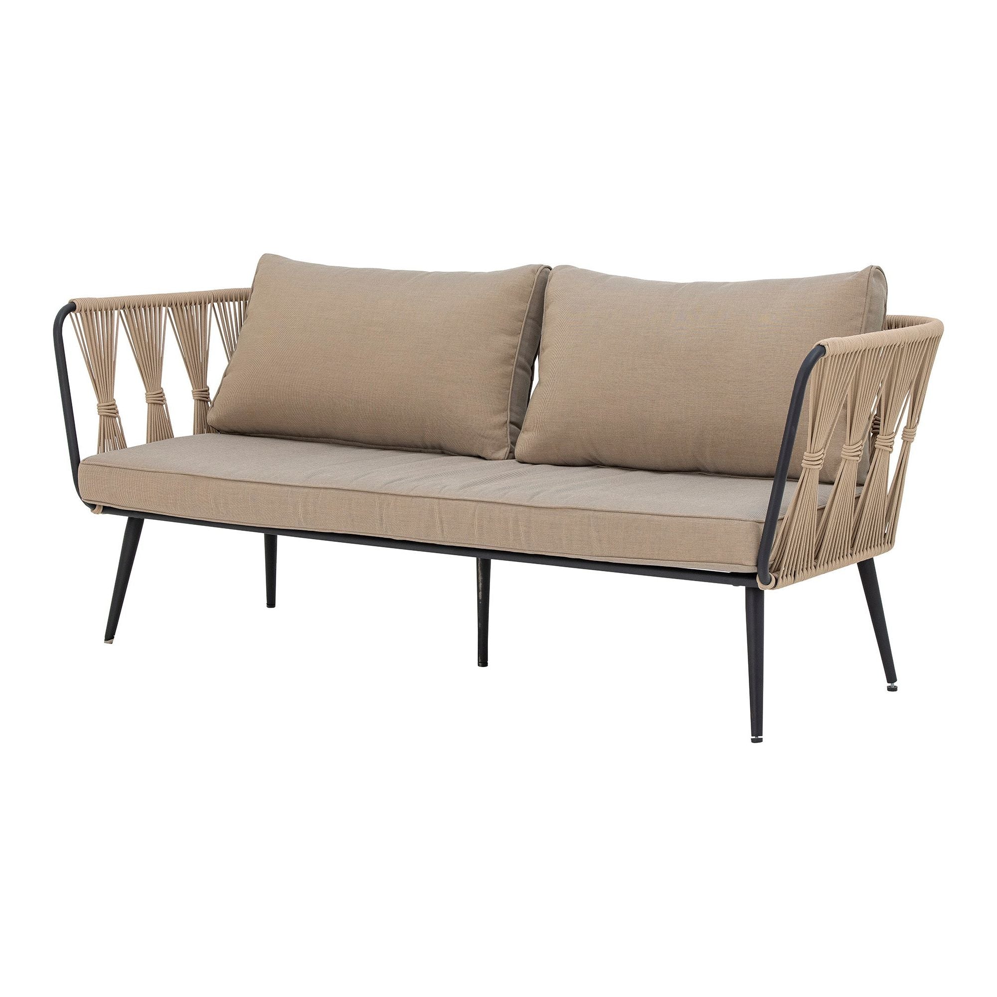 Bloomingville Pavone Soffa, Brun, Metall