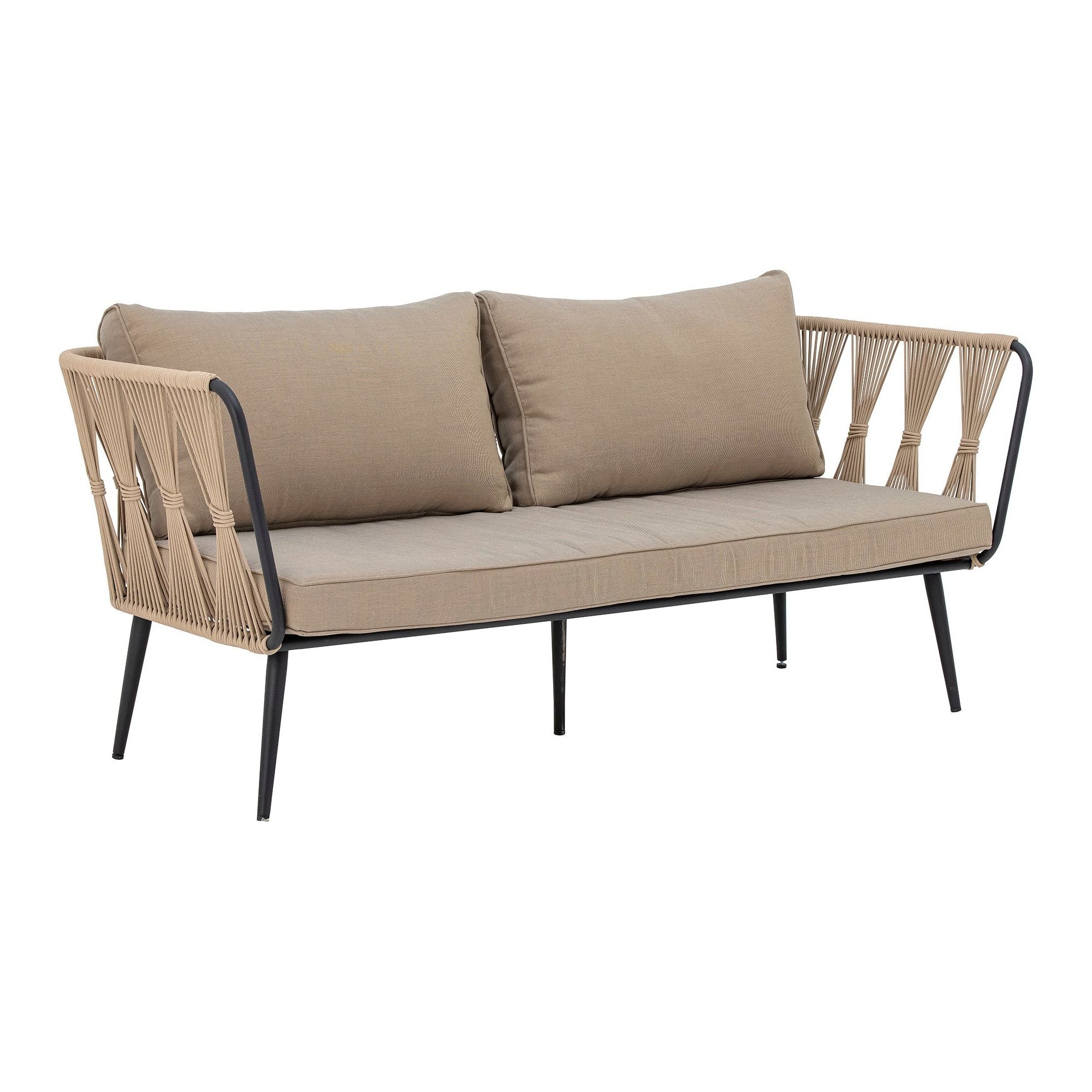 Bloomingville Pavone Soffa, Brun, Metall