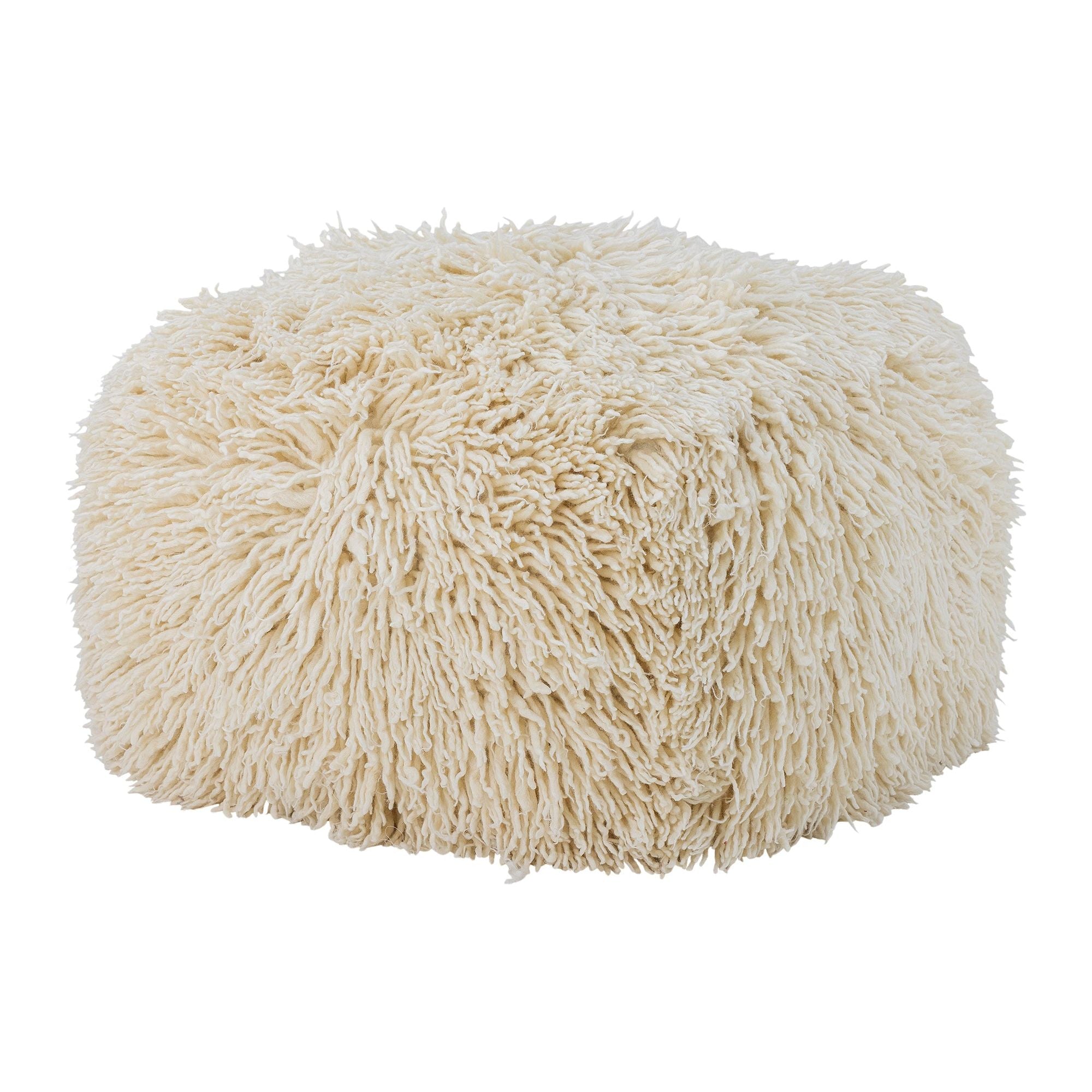 Bloomingville Lomba Pouf, Natur, Ull