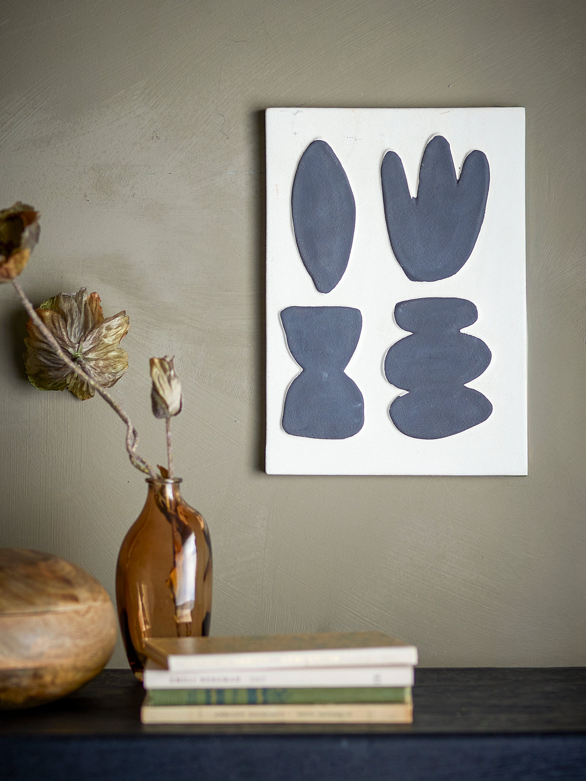 Bloomingville Lutton Väggdekoration, Vit, Stengods