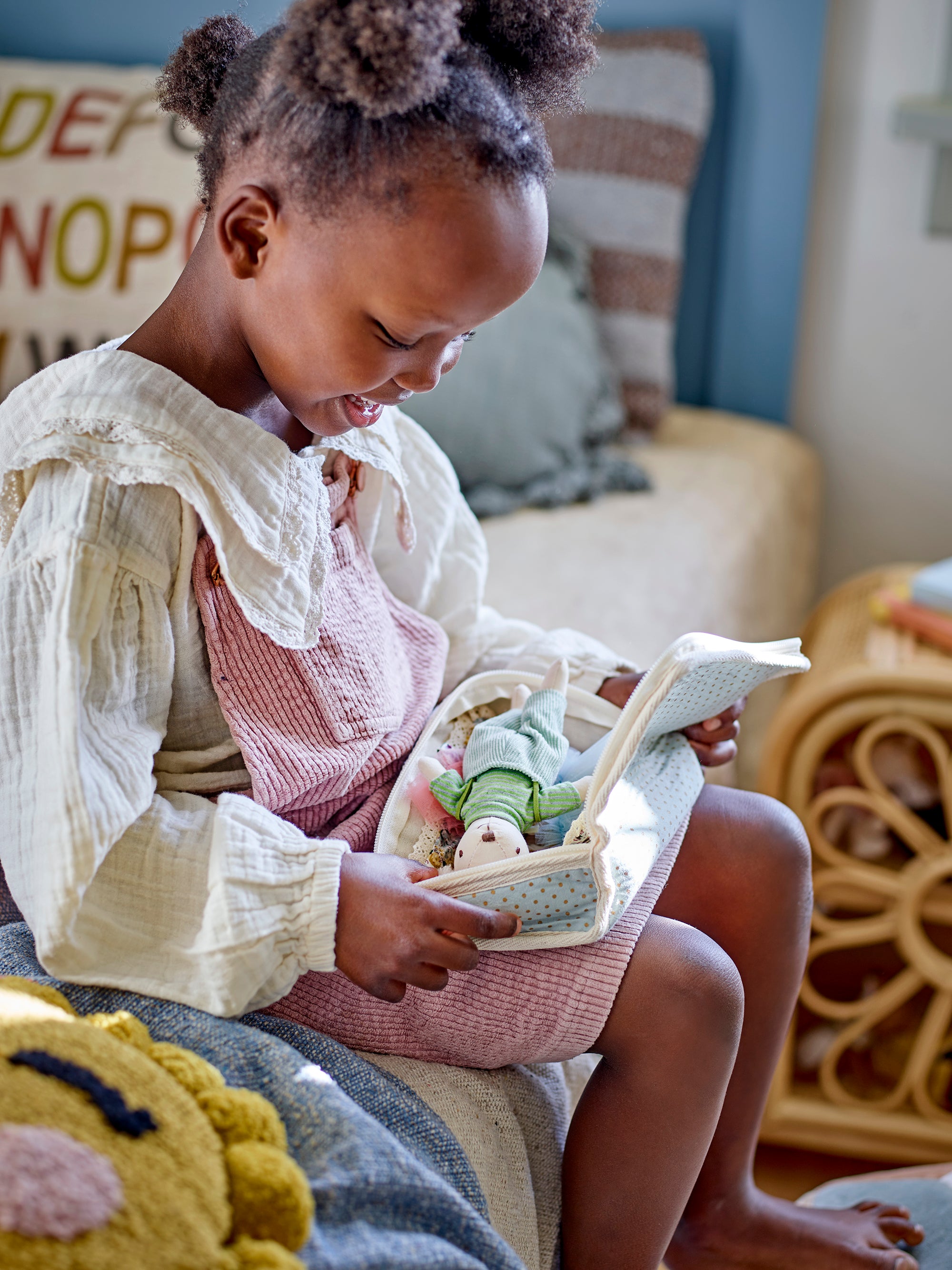 Bloomingville Mini Lara Doll, Multi, Polyester