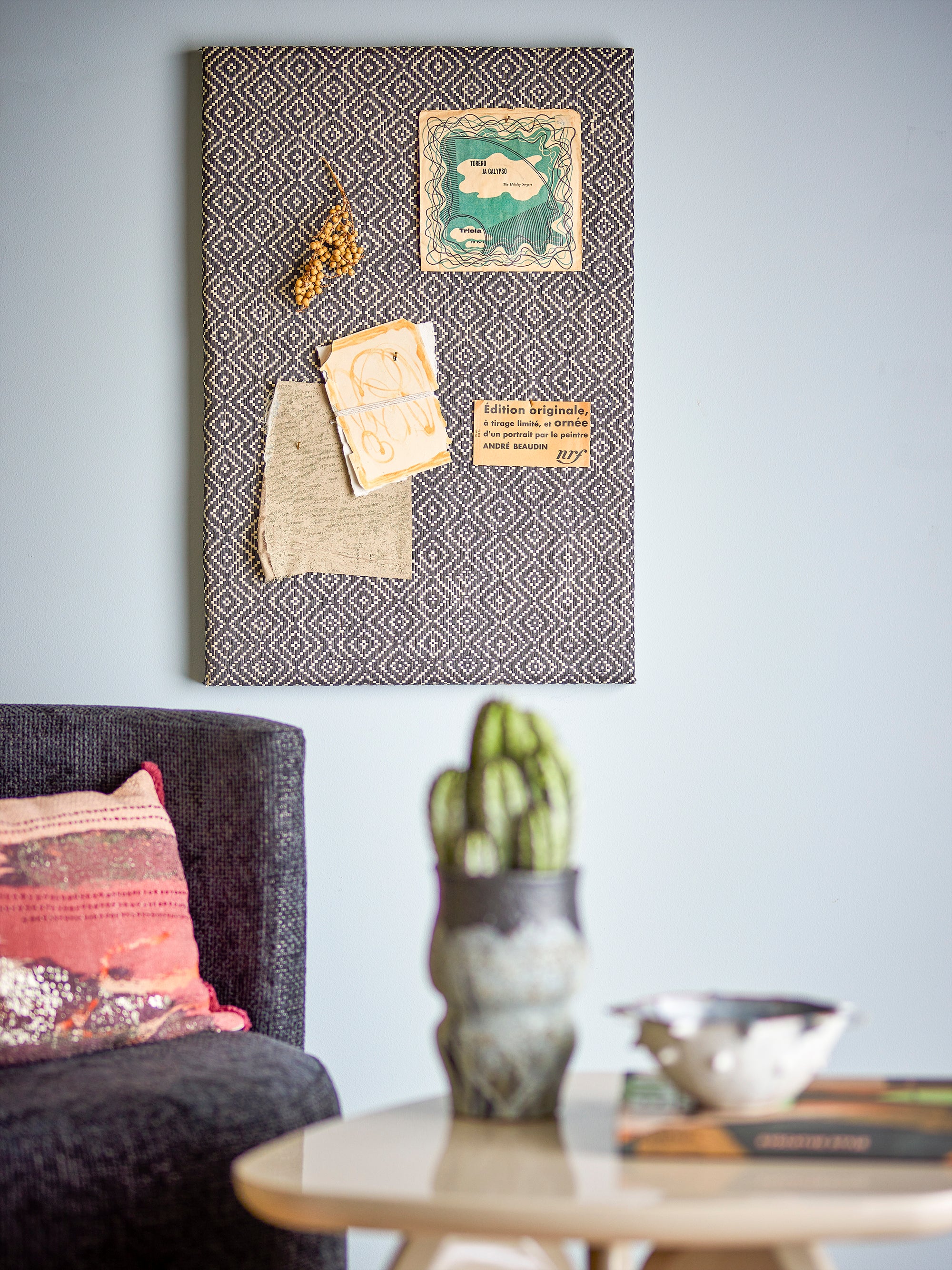 Bloomingville Rivalta Anslagstavla, Svart, MDF