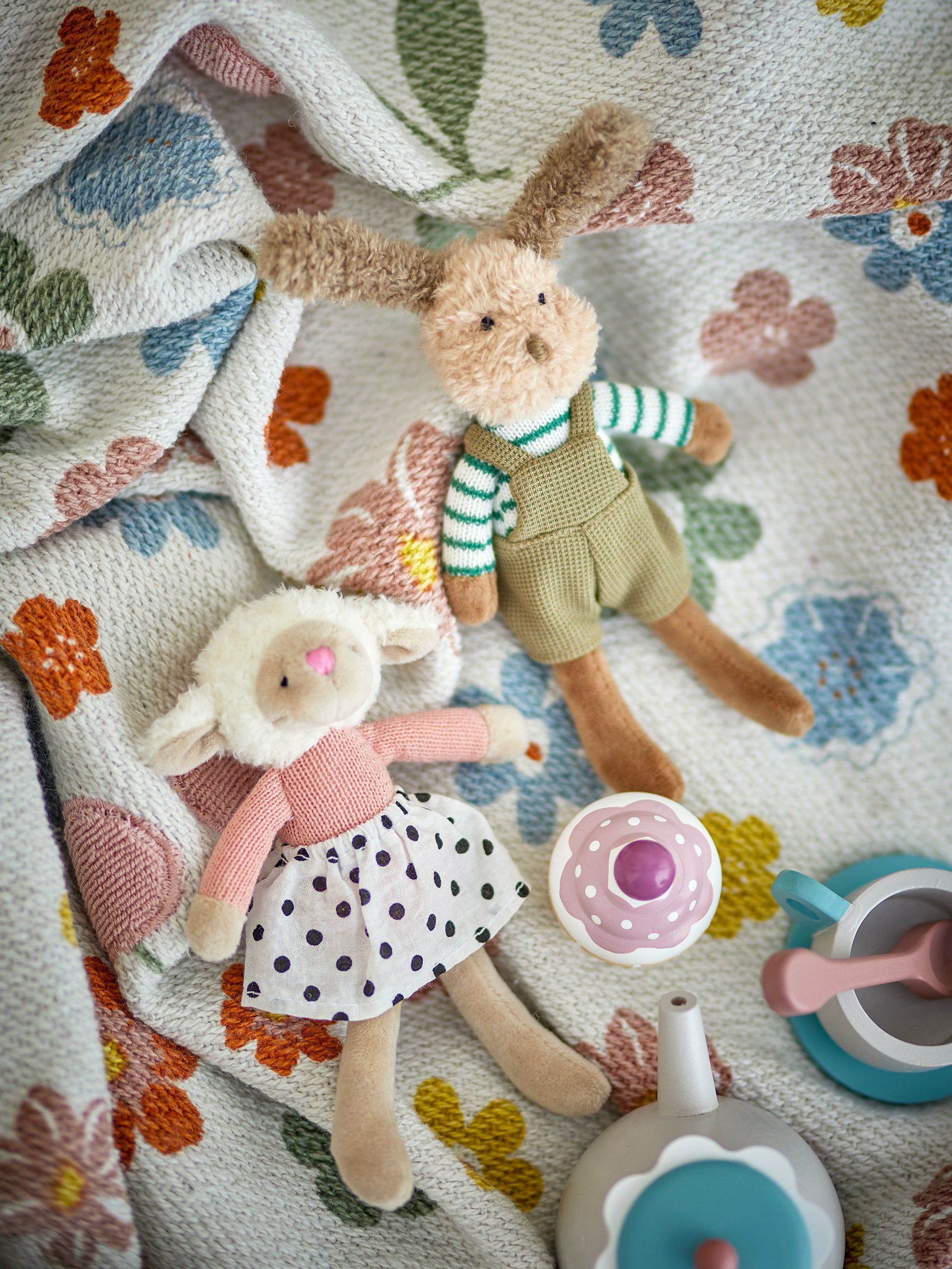 Bloomingville Mini Sol & Teo Docka, Brun, Bomull