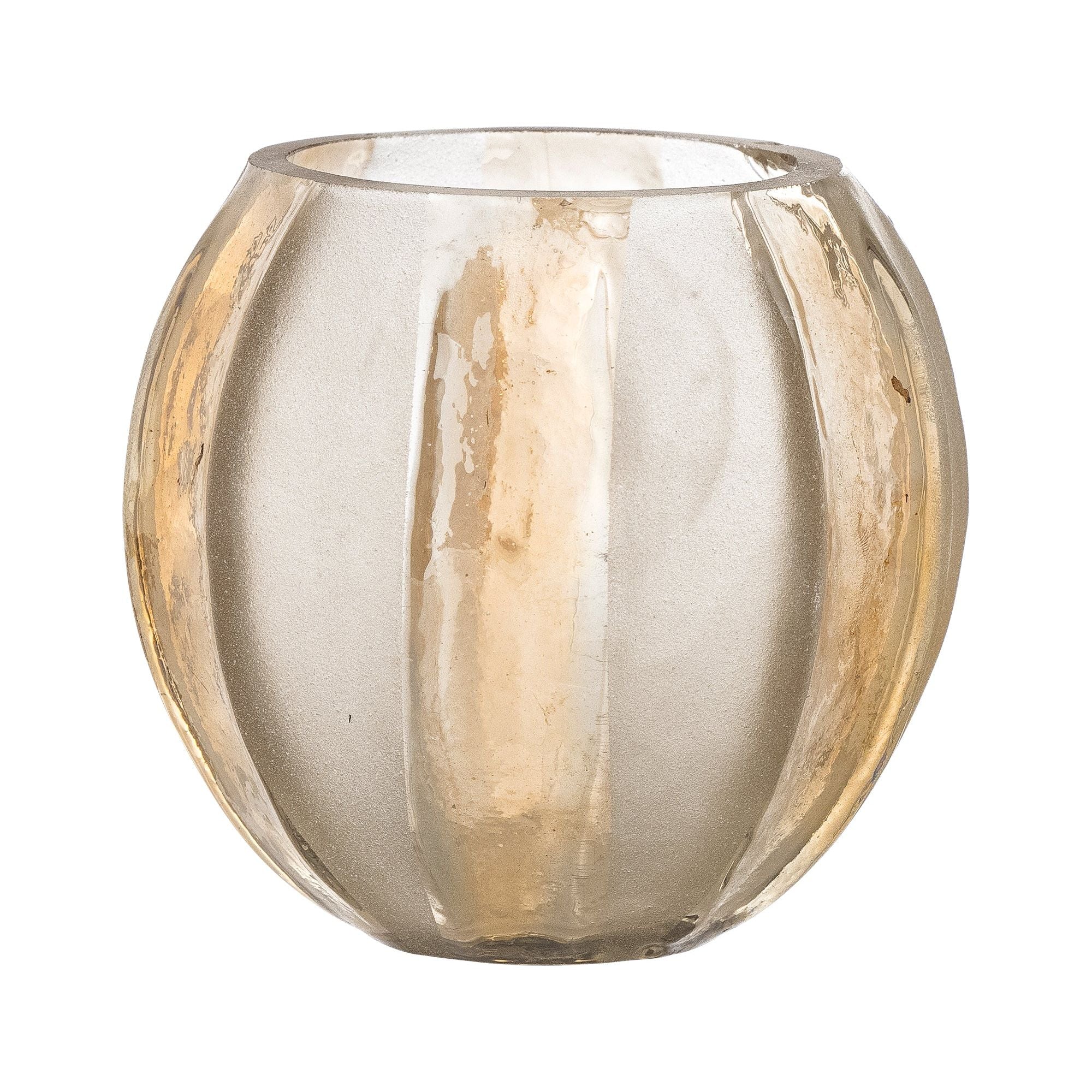 Bloomingville Felisia Värmeljuslykta, Guld, Återvunnet Glas