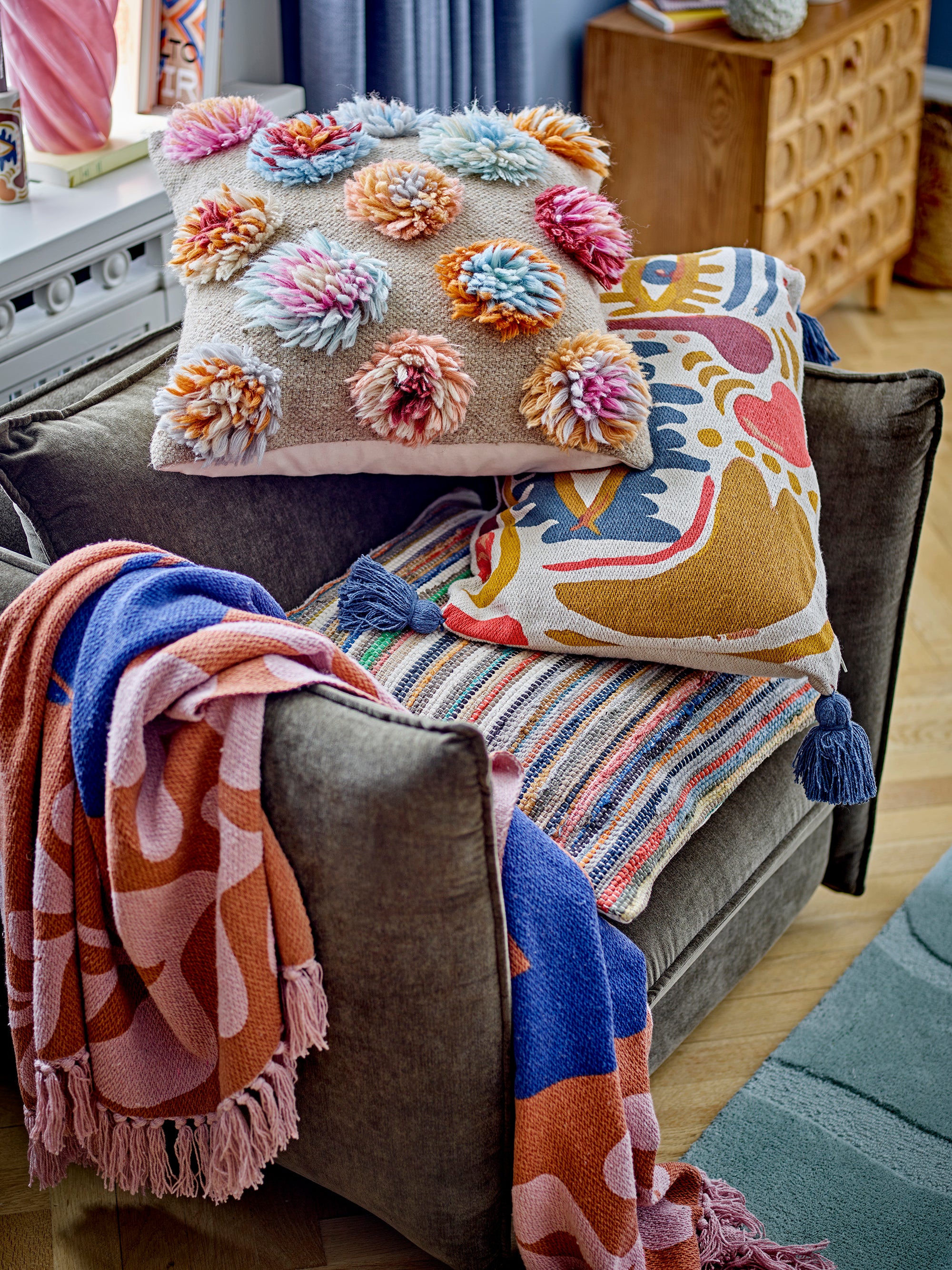 Bloomingville Somma Kudde, Natur, Ull