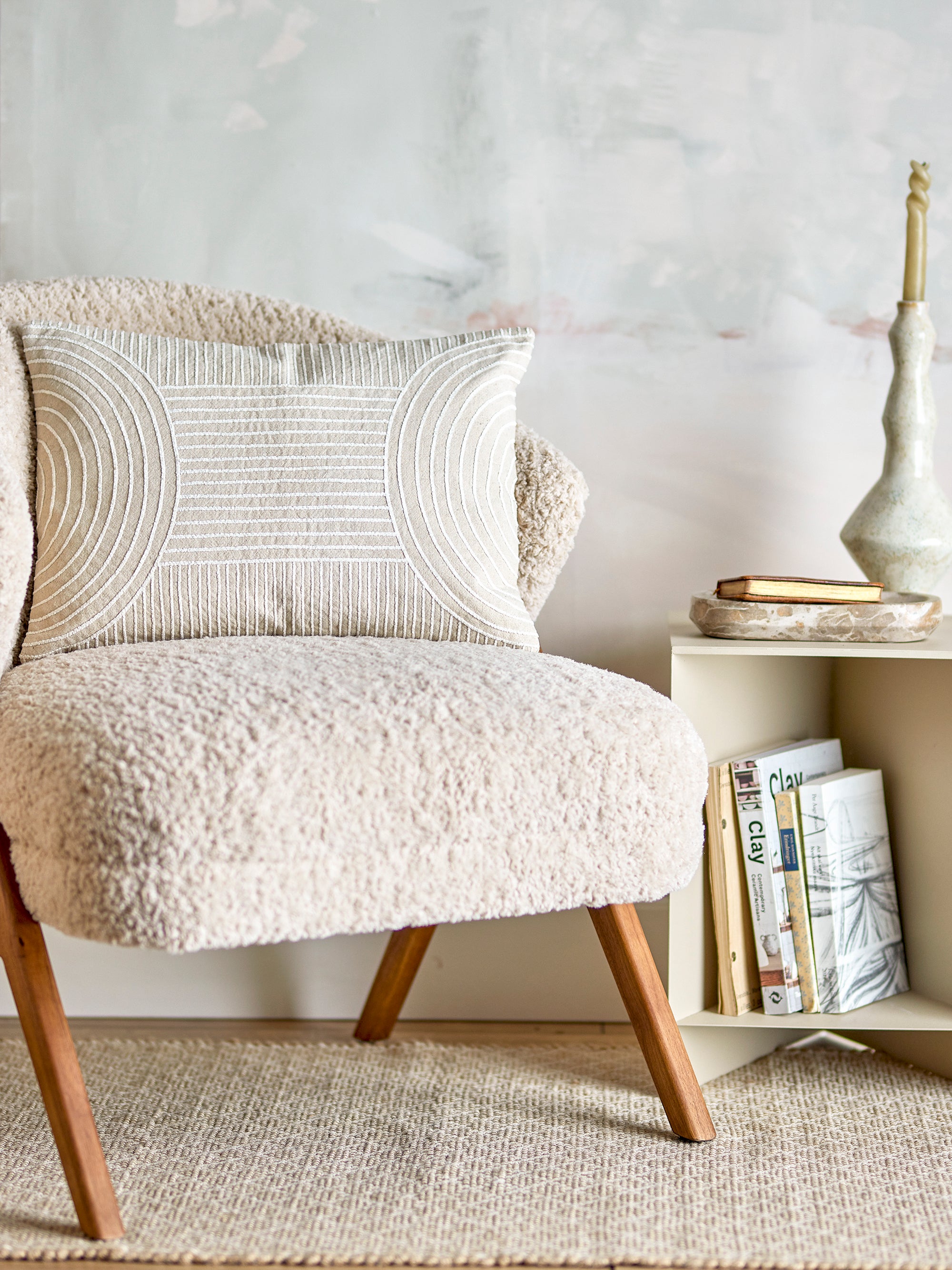 Bloomingville Chun Kudde, Natur, Bomull