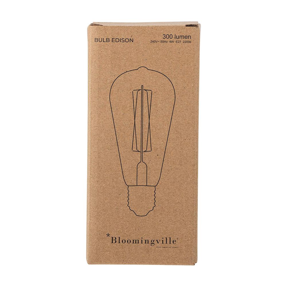 Bloomingville Edison LED-lampa, Klar, Glas