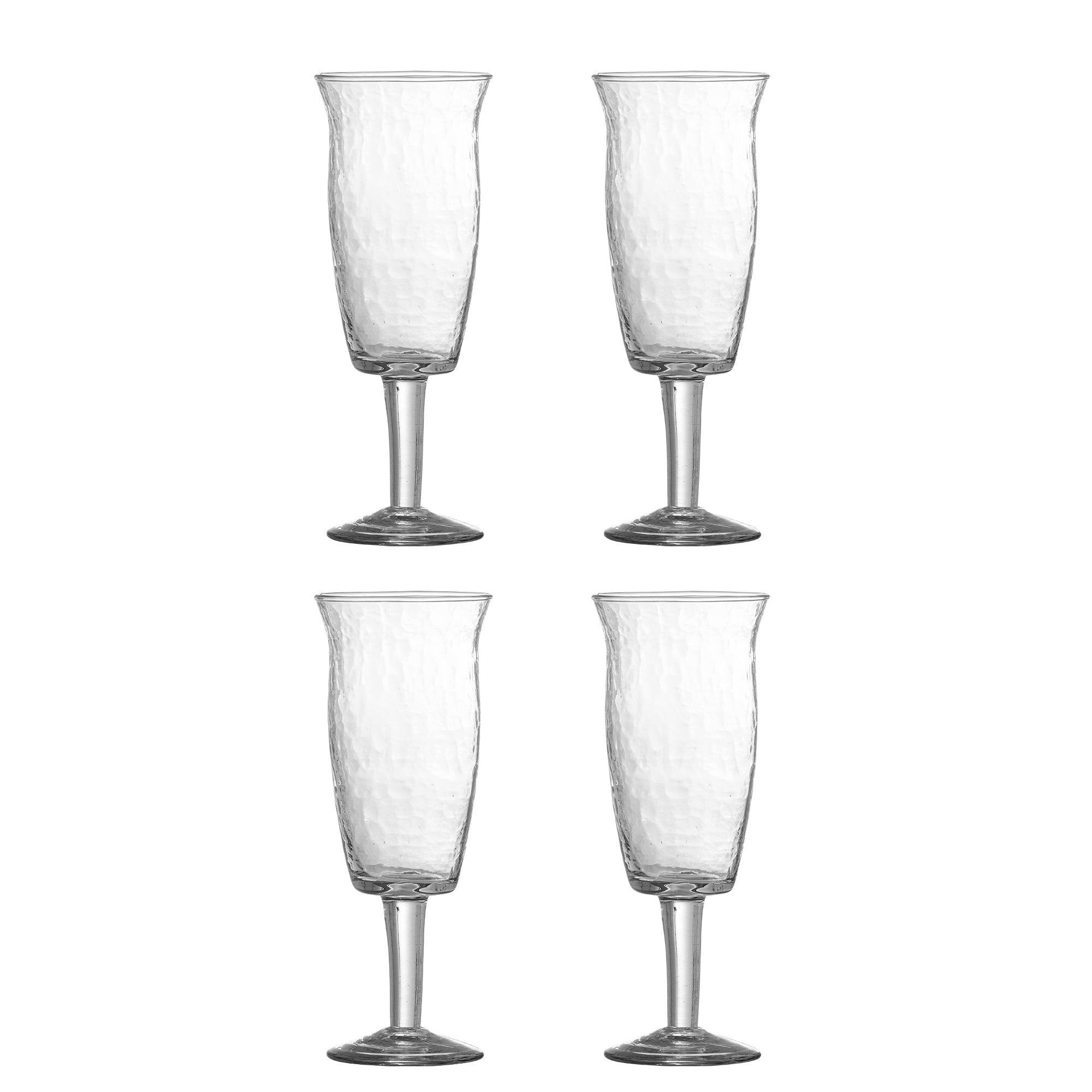 Bloomingville Asha Vinglas, Klart, Återvunnet Glas