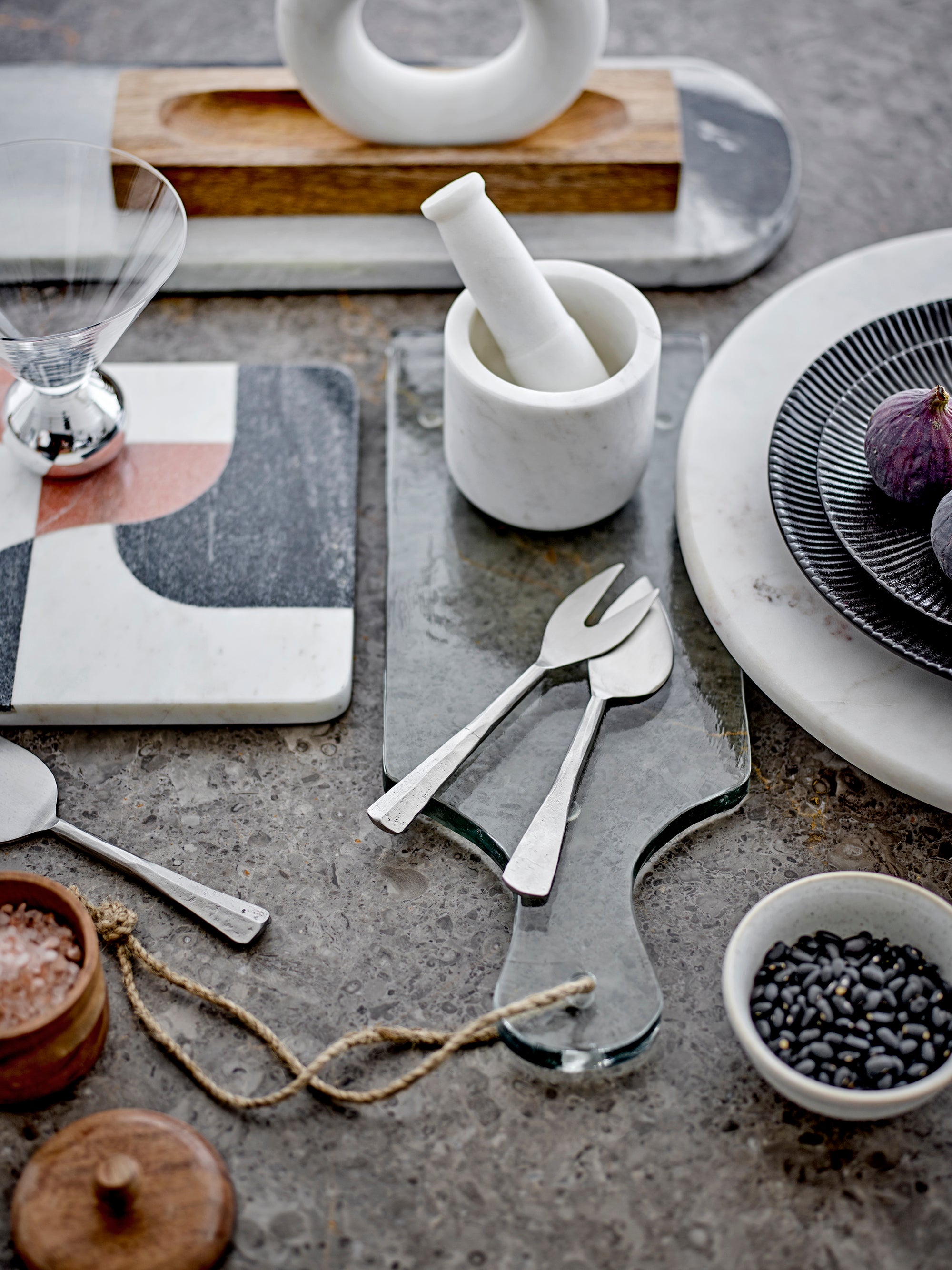 Bloomingville Jazzi Skärbräda, Flera, Marmor