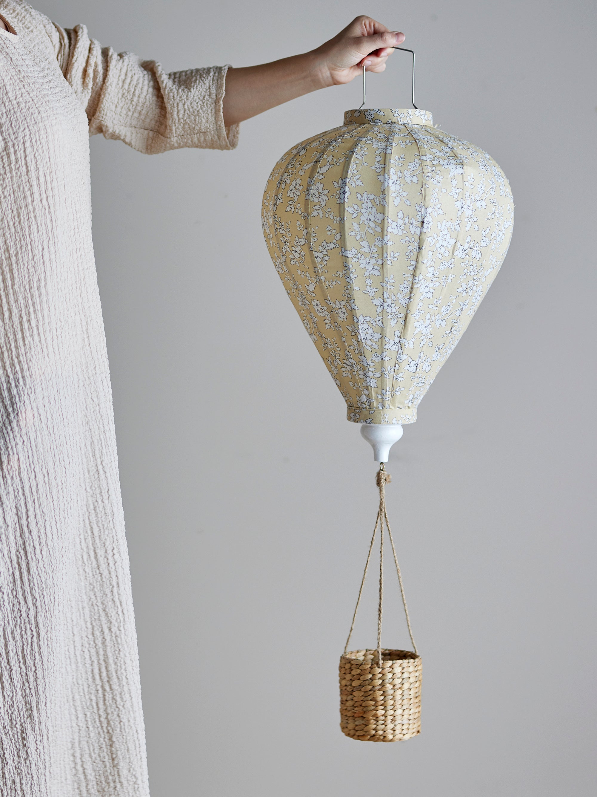 Bloomingville Mini Pomp Mobile, Gul, Polyester