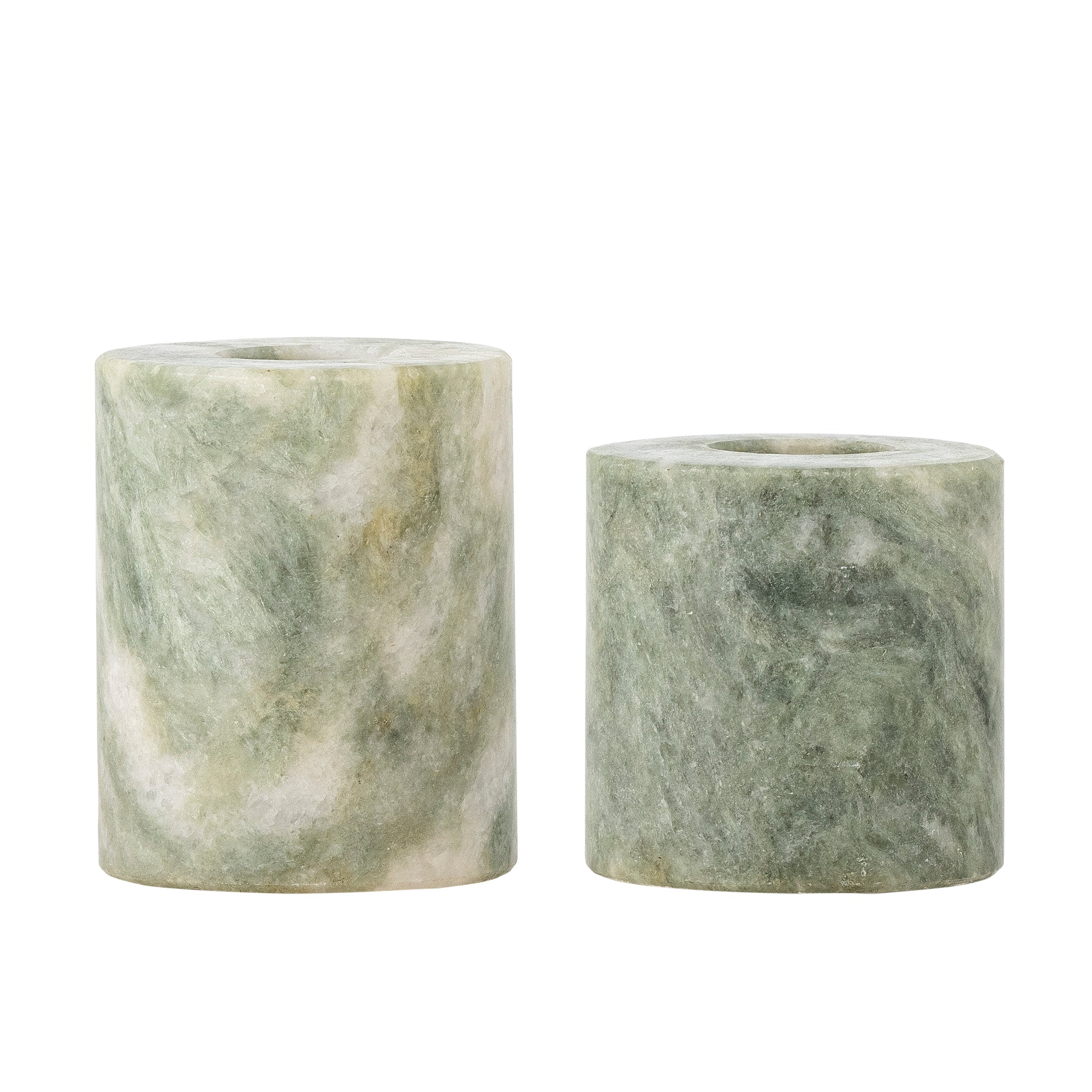 Bloomingville Kokoro Ljuslykta, Grön, Marmor