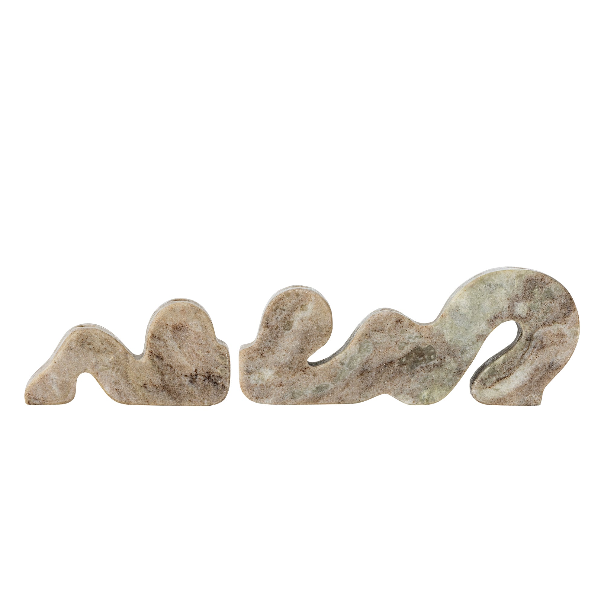 Bloomingville Liabella Ljuslykta, Grå, Marmor