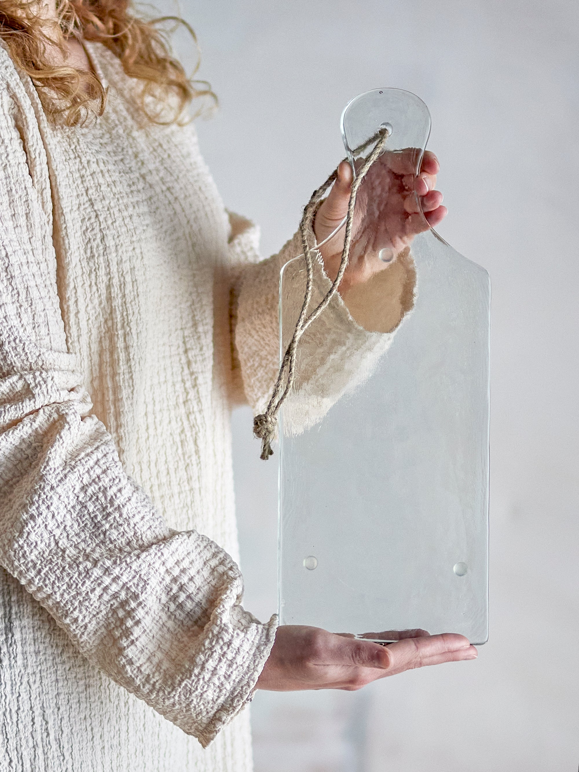 Bloomingville Johni Serveringsbräda, Klar, Återvunnet Glas